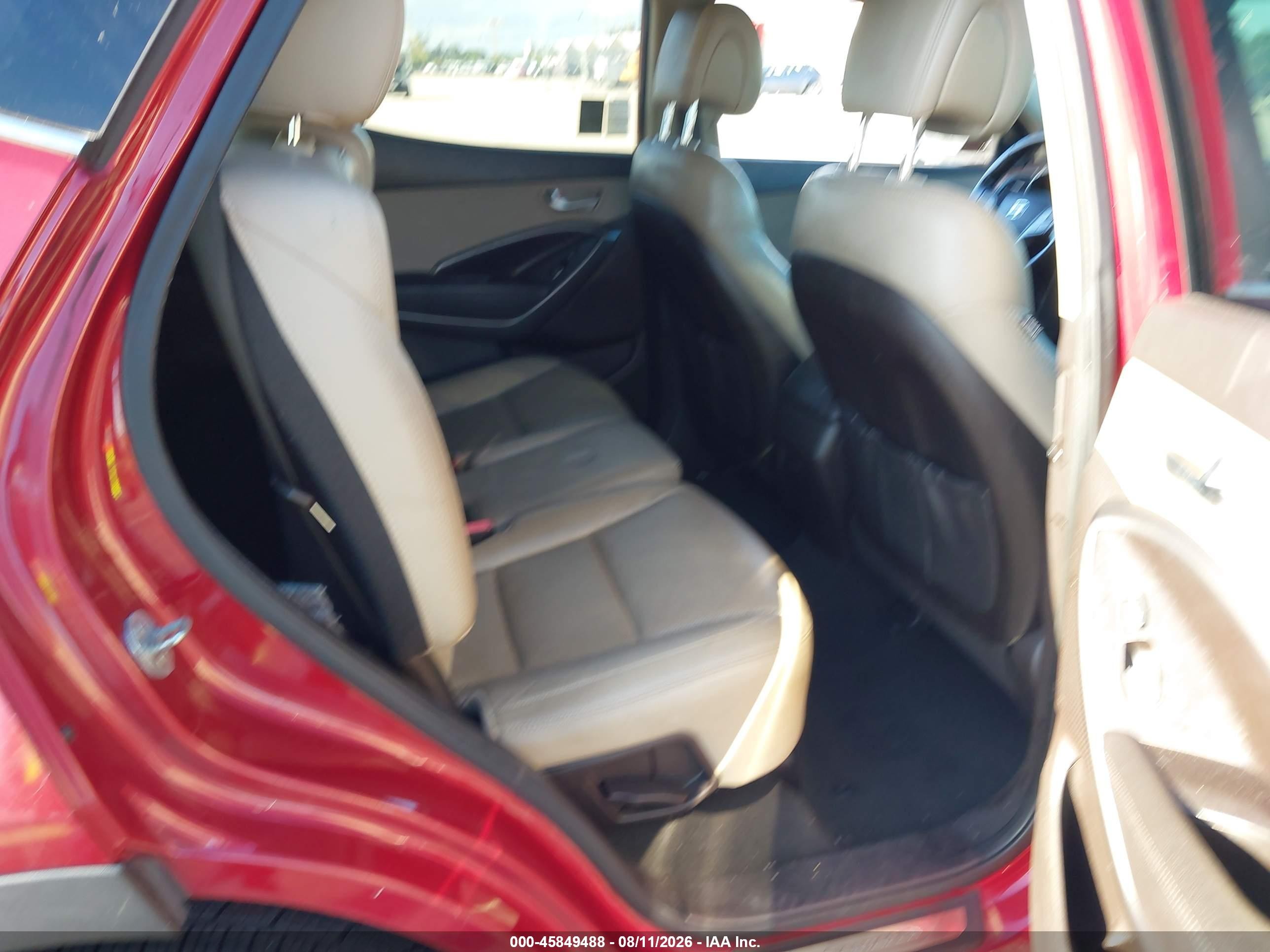 2013 Hyundai Santa Fe Sport 2.0t Red vin: 5XYZU3LA0DG069059