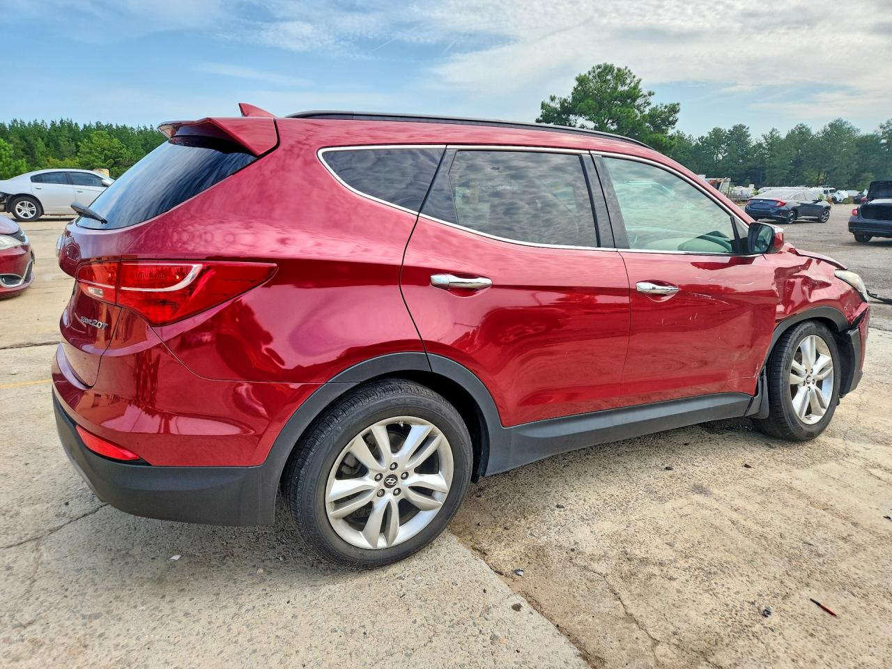 2013 Hyundai Santa Fe Sport 2.0t Бордовый vin: 5XYZU3LA0DG088758