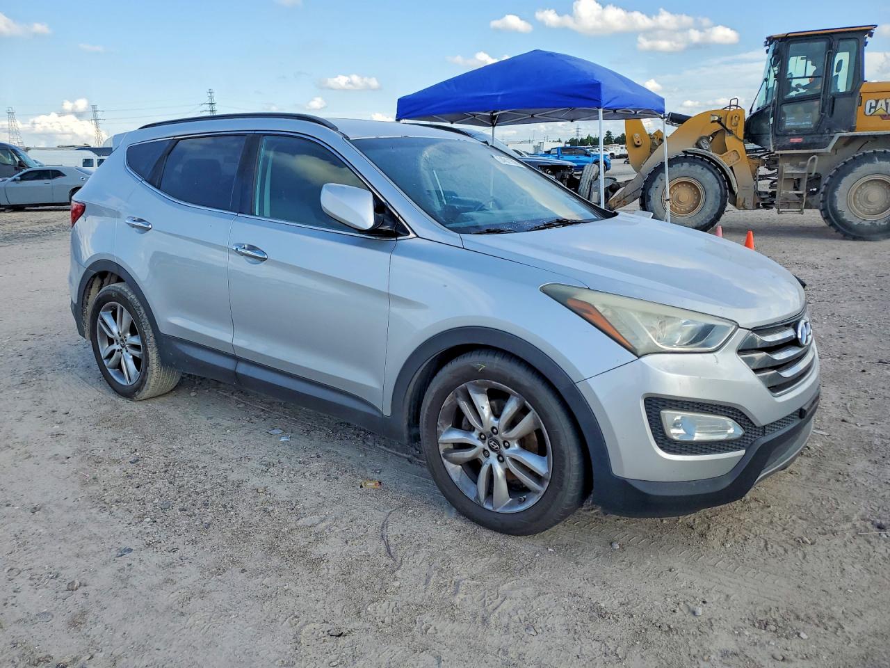 2013 Hyundai Santa Fe Sport 2.0t Silver vin: 5XYZU3LA0DG098304