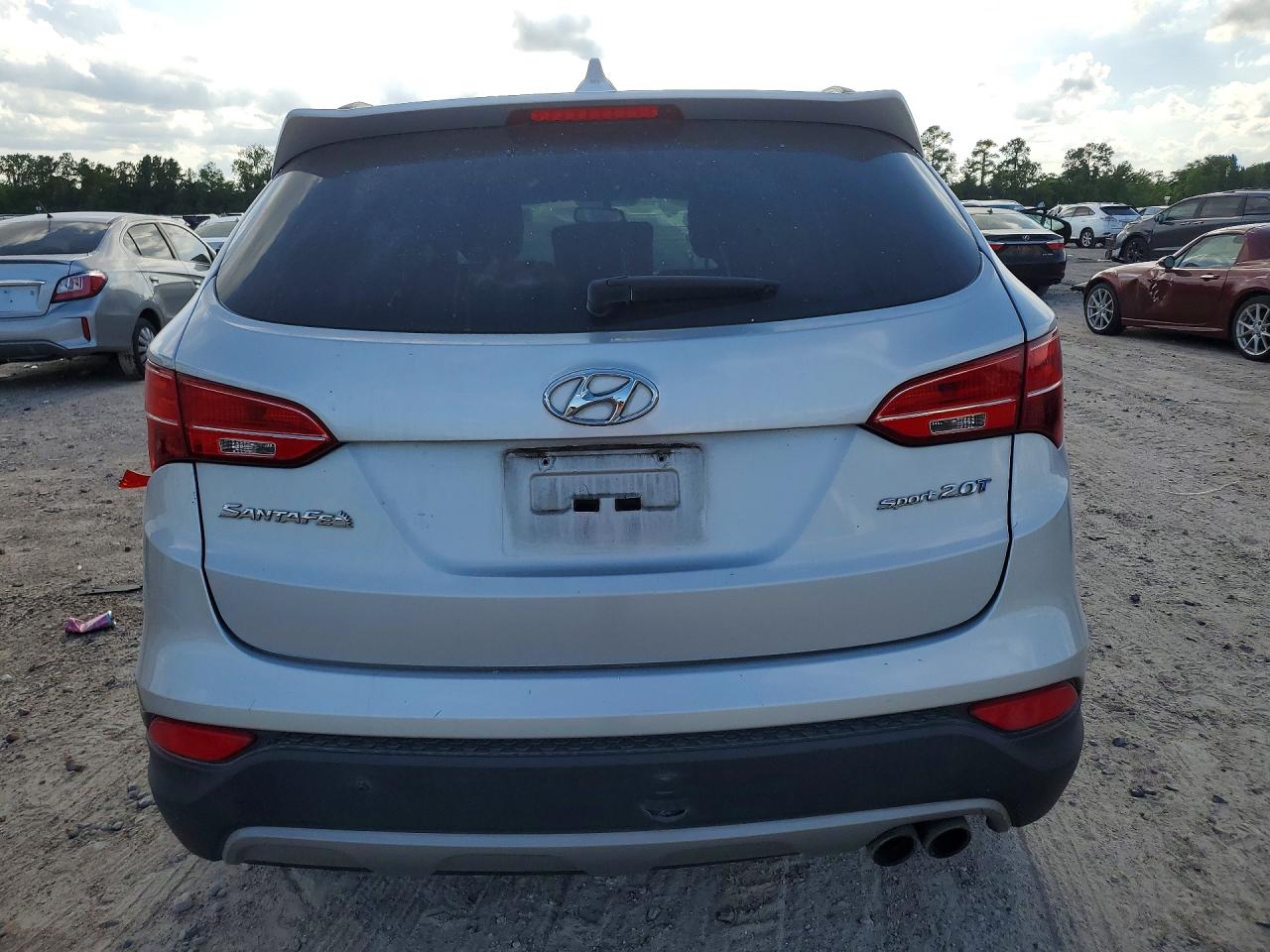 2013 Hyundai Santa Fe Sport 2.0t Silver vin: 5XYZU3LA0DG098304