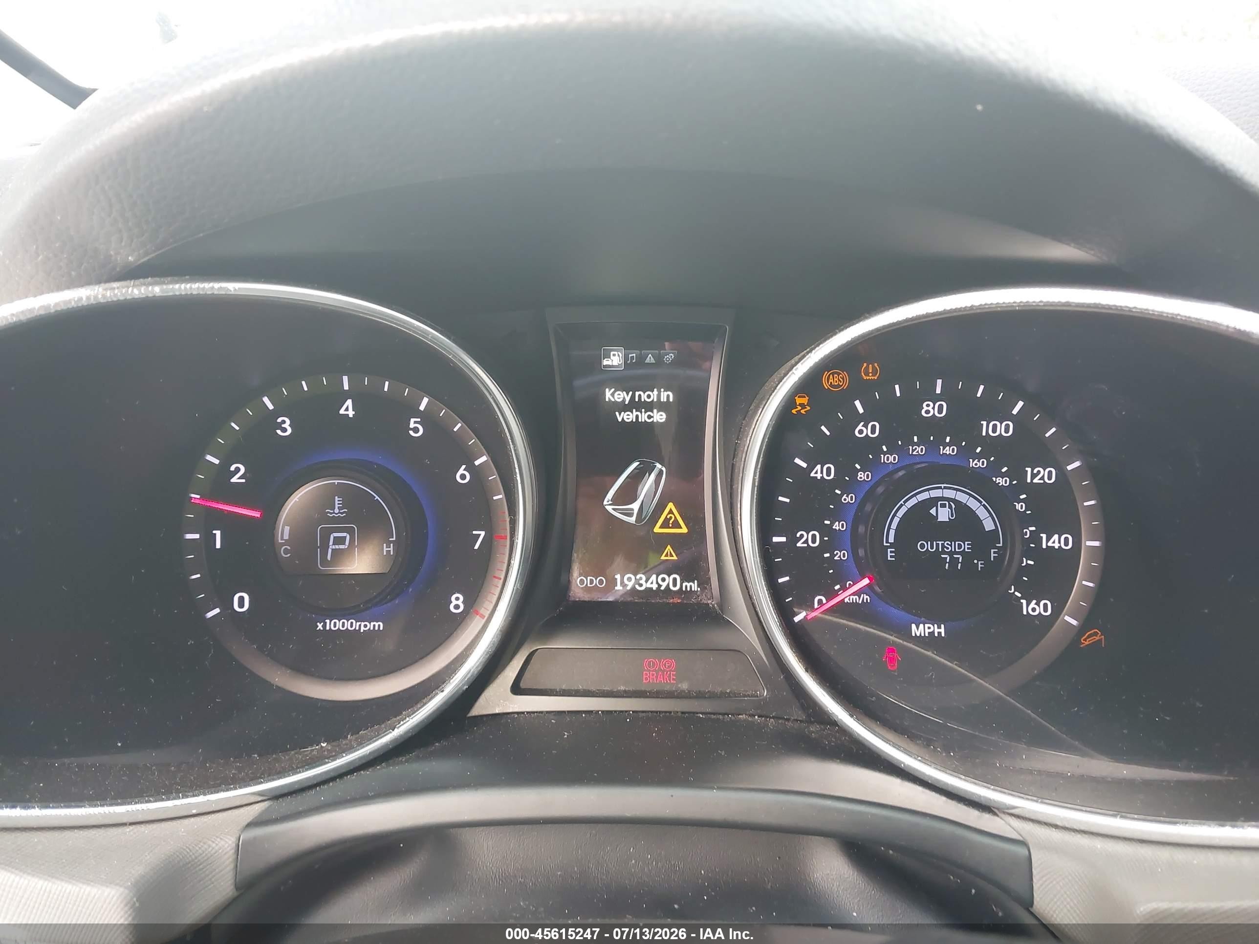 2013 Hyundai Santa Fe Sport 2.0t Белый vin: 5XYZU3LA0DG110080