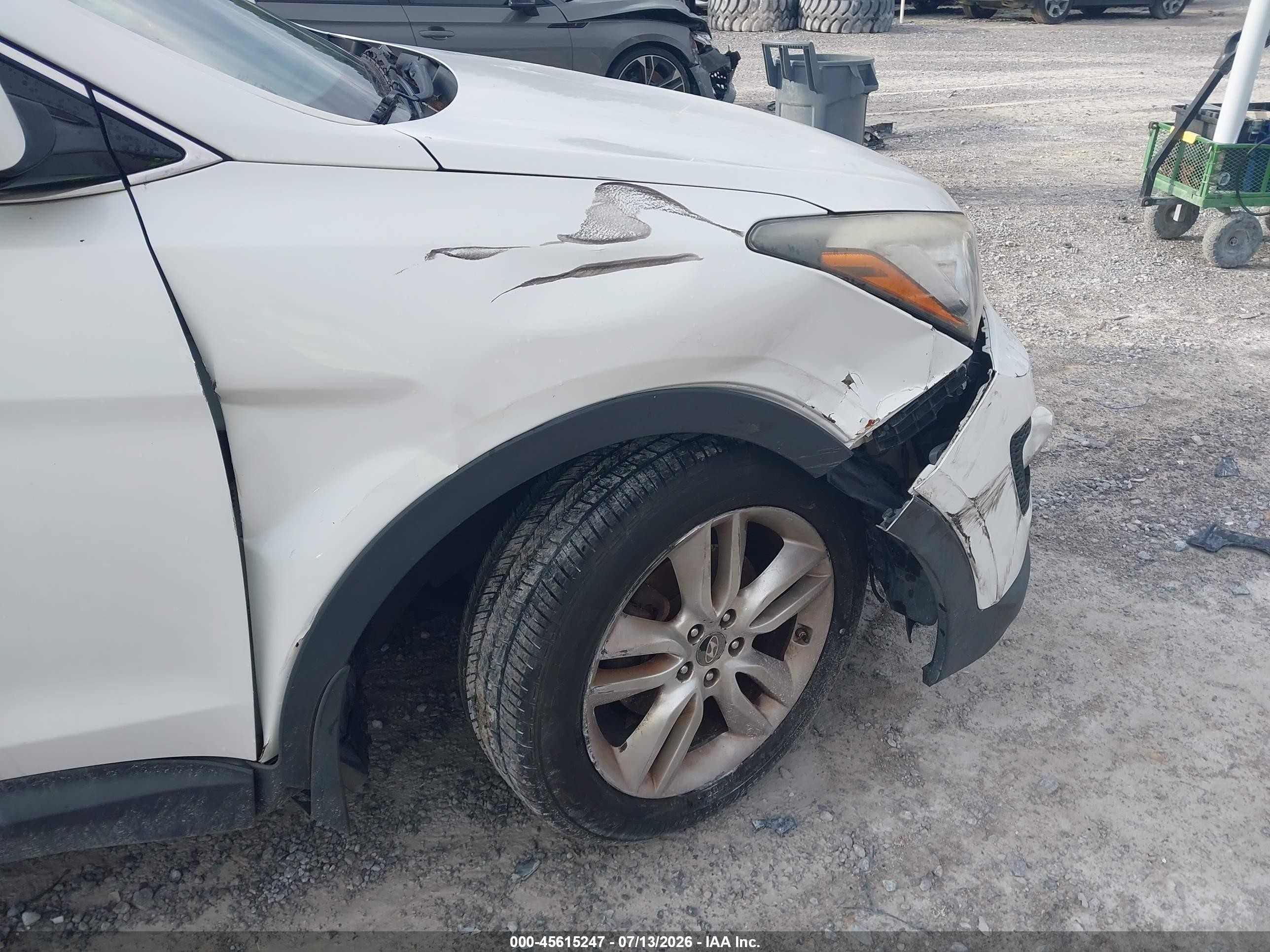 2013 Hyundai Santa Fe Sport 2.0t Белый vin: 5XYZU3LA0DG110080