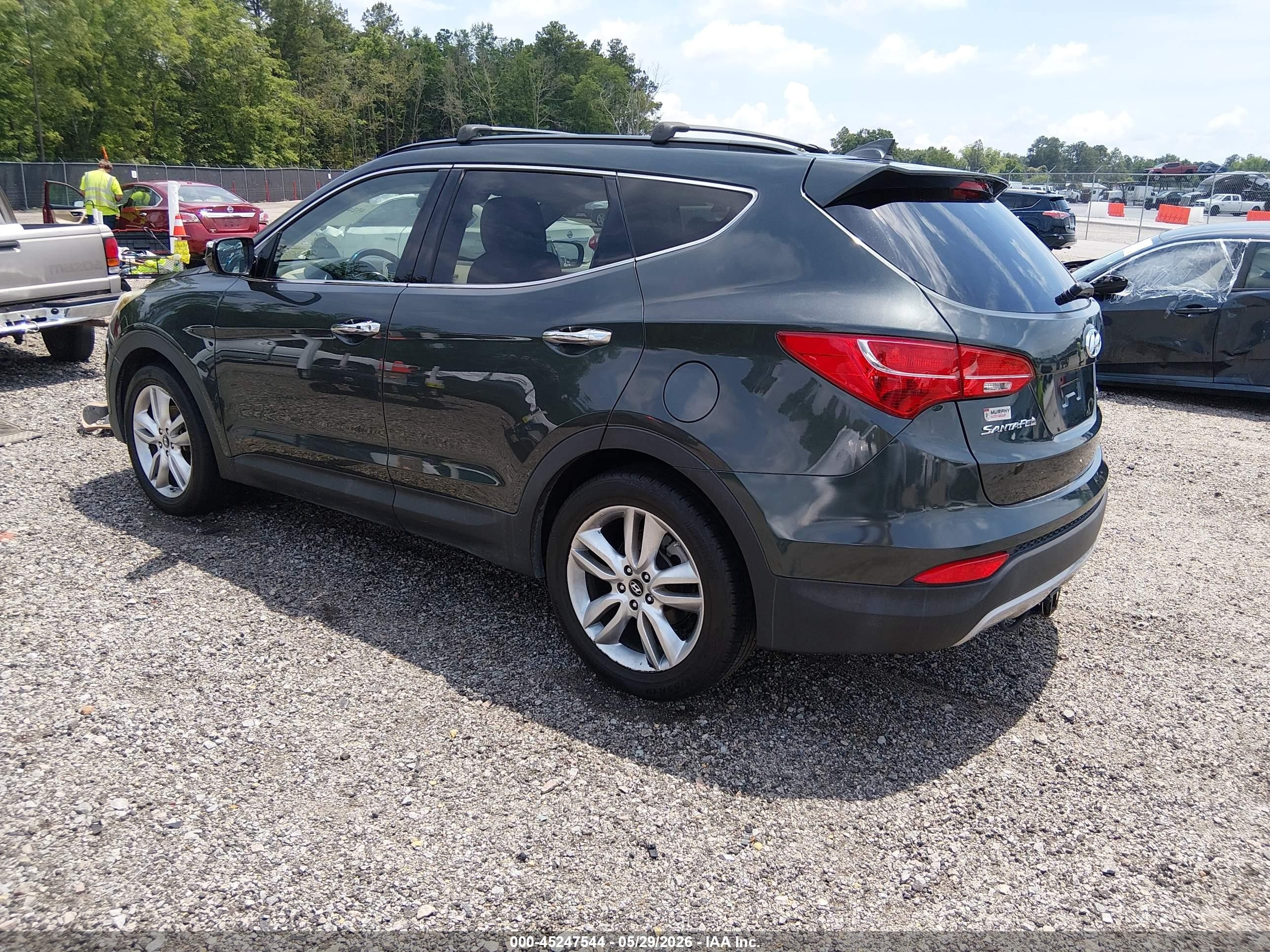 2013 Hyundai Santa Fe Sport 2.0t Green vin: 5XYZU3LA0DG120396