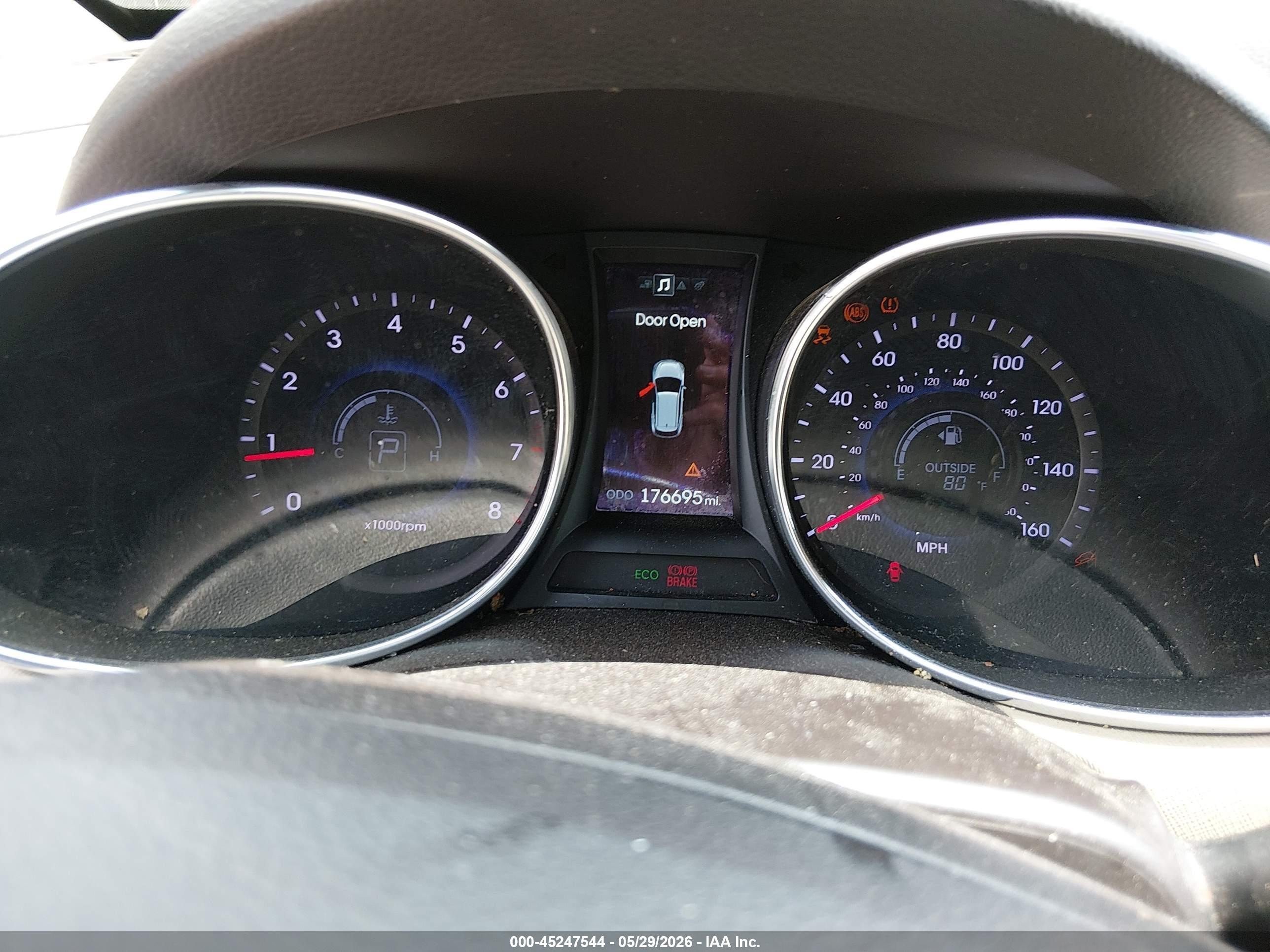 2013 Hyundai Santa Fe Sport 2.0t Green vin: 5XYZU3LA0DG120396