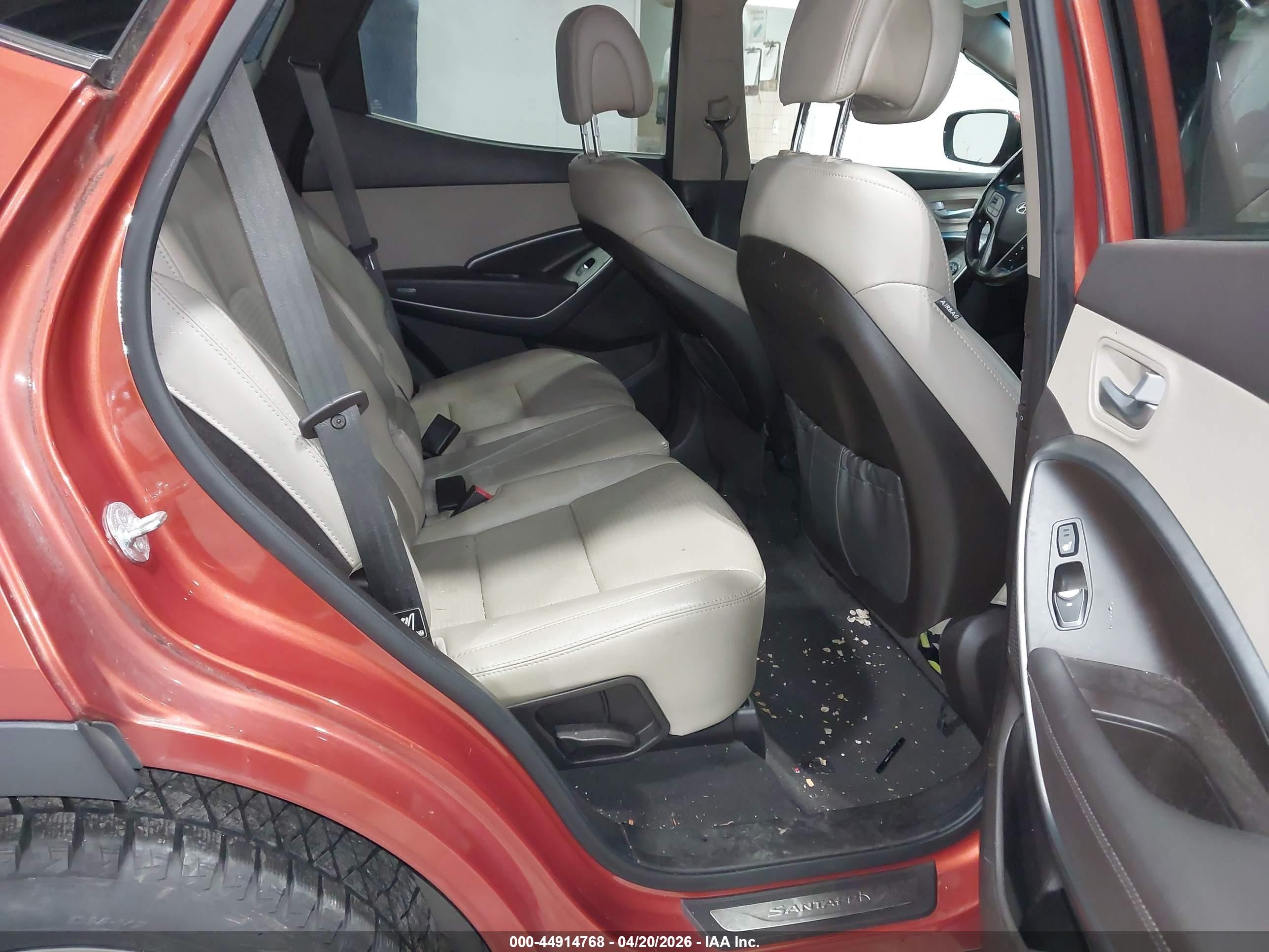 2013 Hyundai Santa Fe Sport 2.0t Orange vin: 5XYZU3LA0DG120849