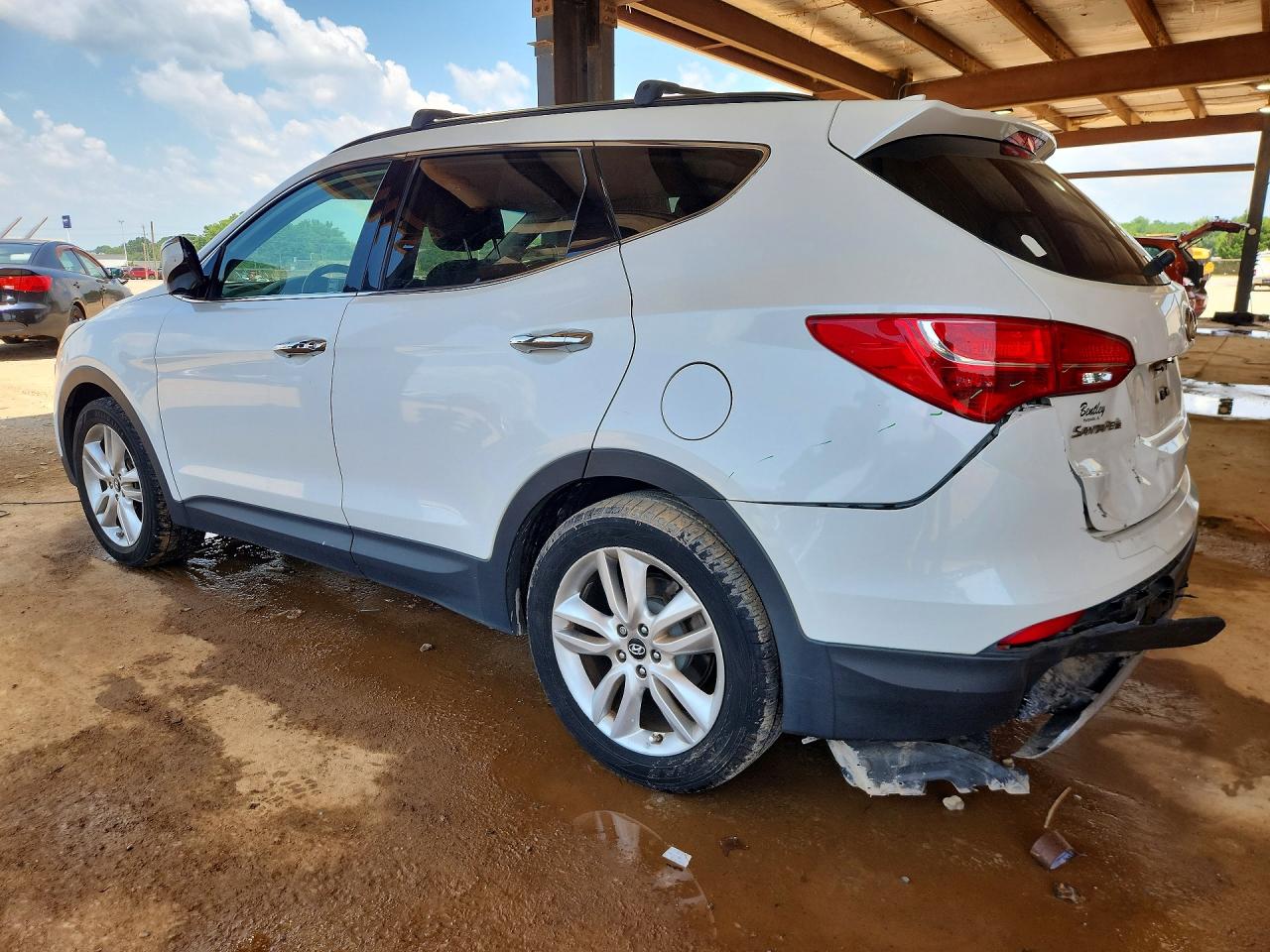 2013 Hyundai Santa Fe Sport 2.0t White vin: 5XYZU3LA0DG122441