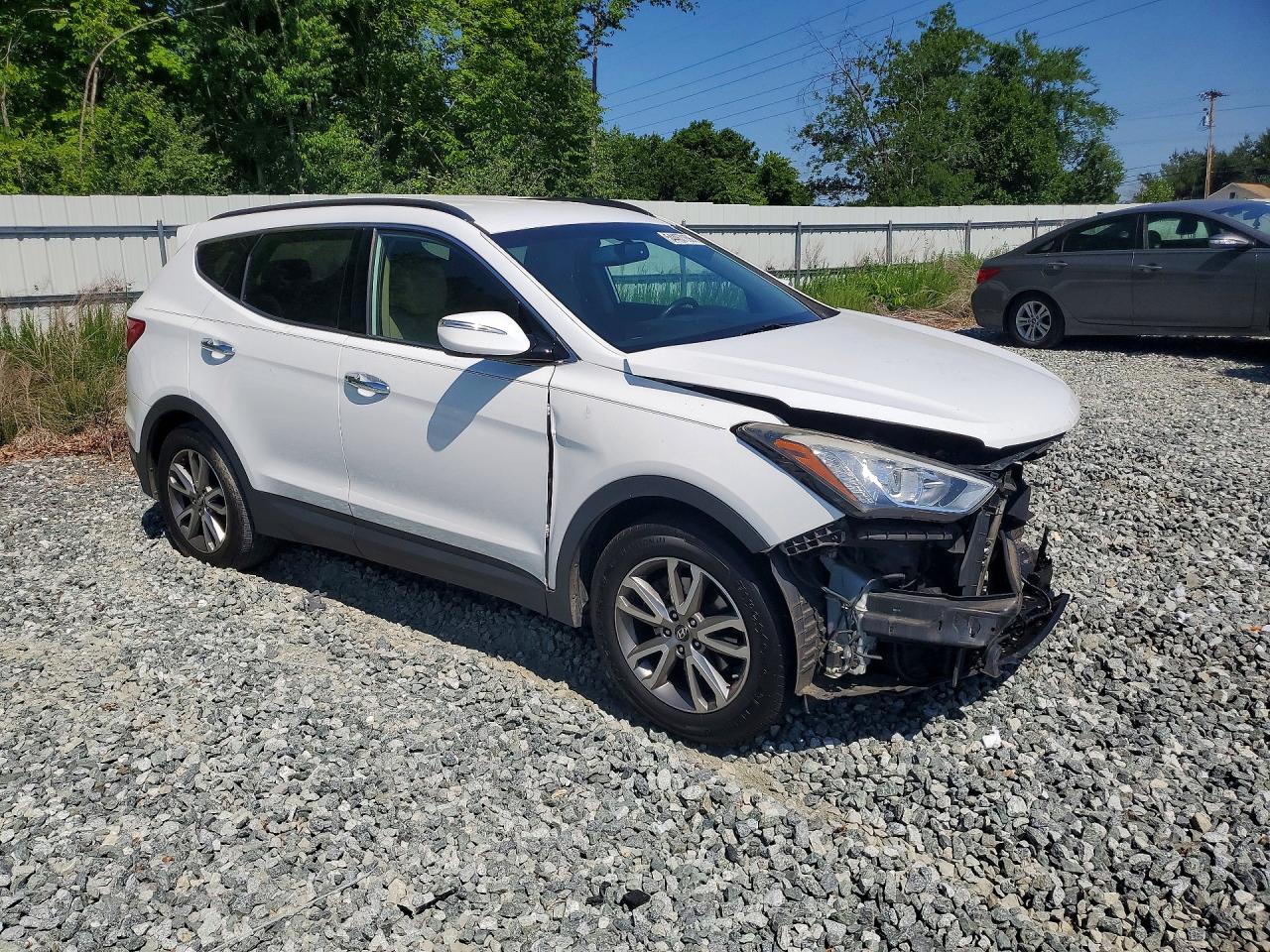2014 Hyundai Santa Fe Sport 2.0t White vin: 5XYZU3LA0EG130590
