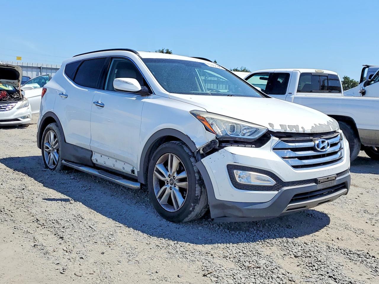2014 Hyundai Santa Fe Sport 2.0t Белый vin: 5XYZU3LA0EG161113