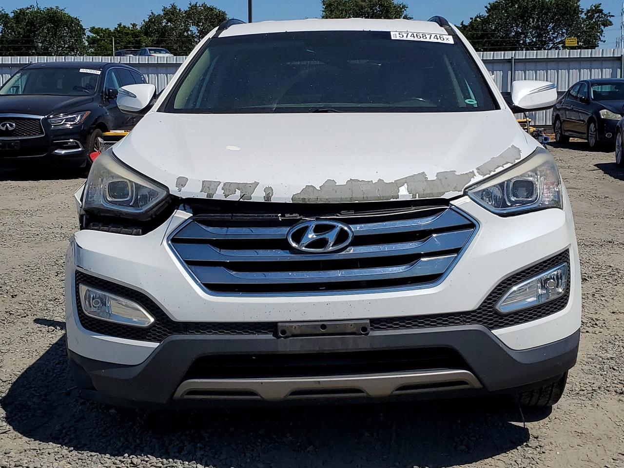 2014 Hyundai Santa Fe Sport 2.0t Белый vin: 5XYZU3LA0EG161113