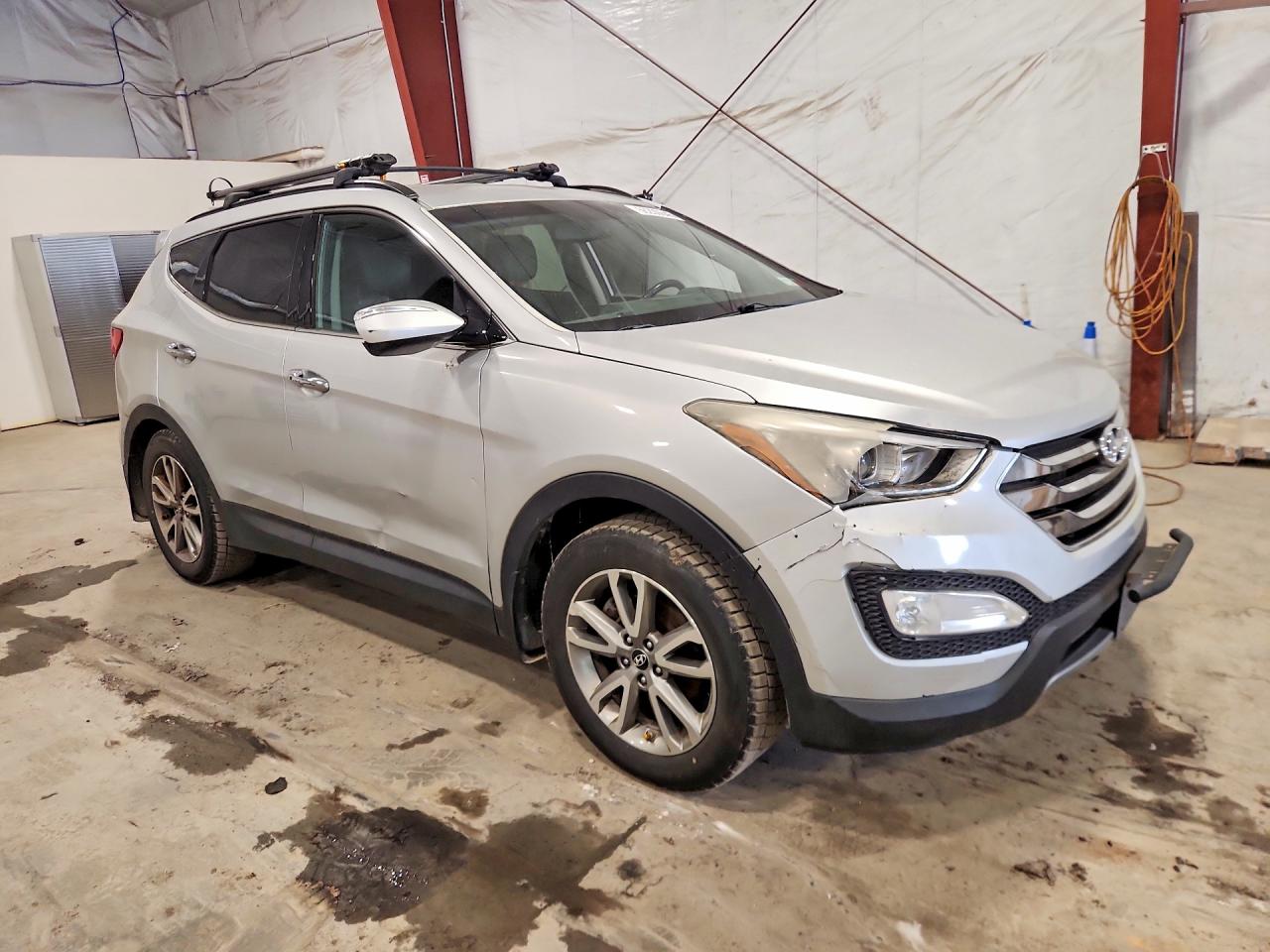 2014 Hyundai Santa Fe Sport 2.0t Серебряный vin: 5XYZU3LA0EG168546