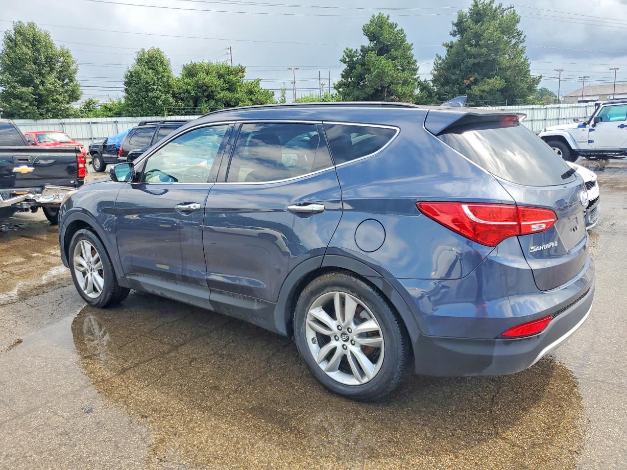 2014 Hyundai Santa Fe Sport 2.0t Blue vin: 5XYZU3LA0EG185315