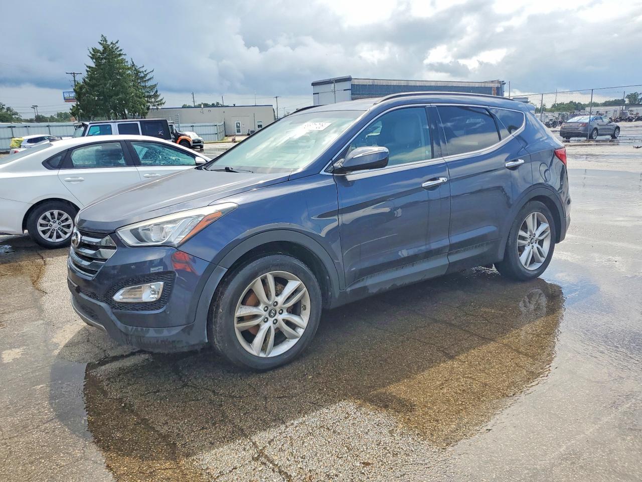 2014 Hyundai Santa Fe Sport 2.0t Blue vin: 5XYZU3LA0EG185315