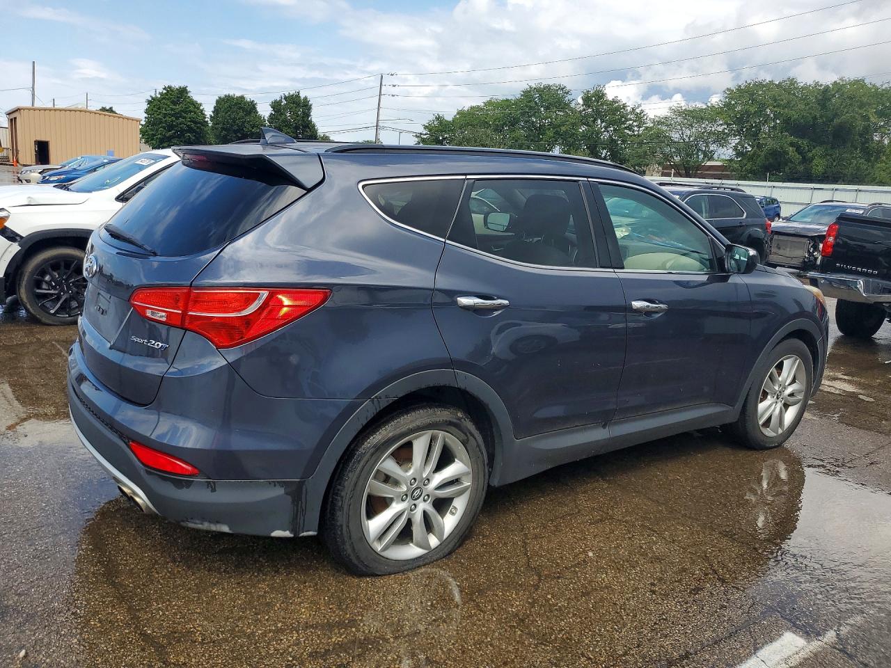 2014 Hyundai Santa Fe Sport 2.0t Blue vin: 5XYZU3LA0EG185315