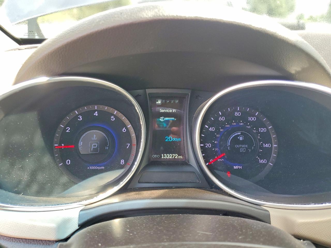 2014 Hyundai Santa Fe Sport 2.0t Blue vin: 5XYZU3LA0EG185315