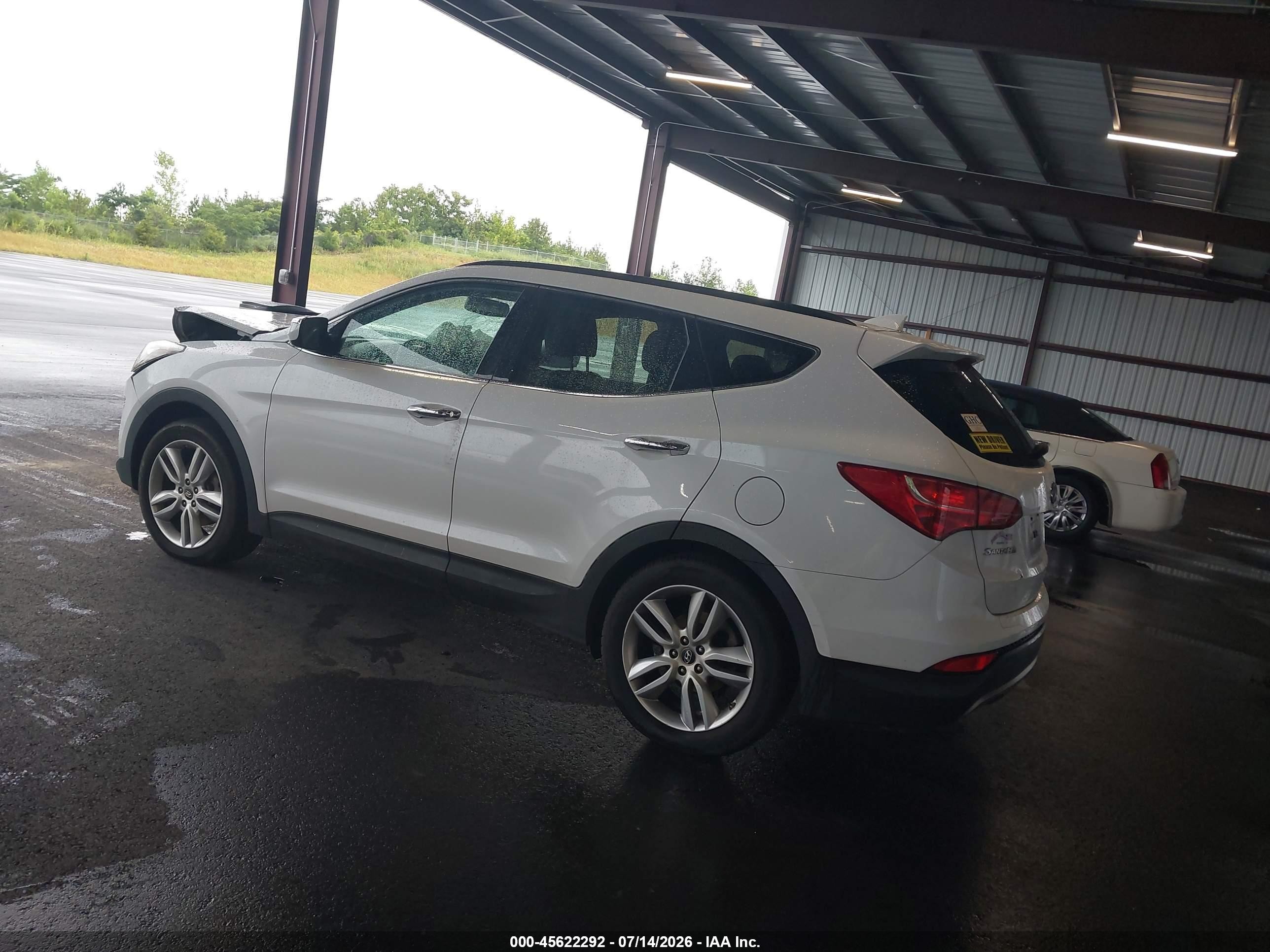 2014 Hyundai Santa Fe Sport 2.0l Turbo White vin: 5XYZU3LA0EG189963