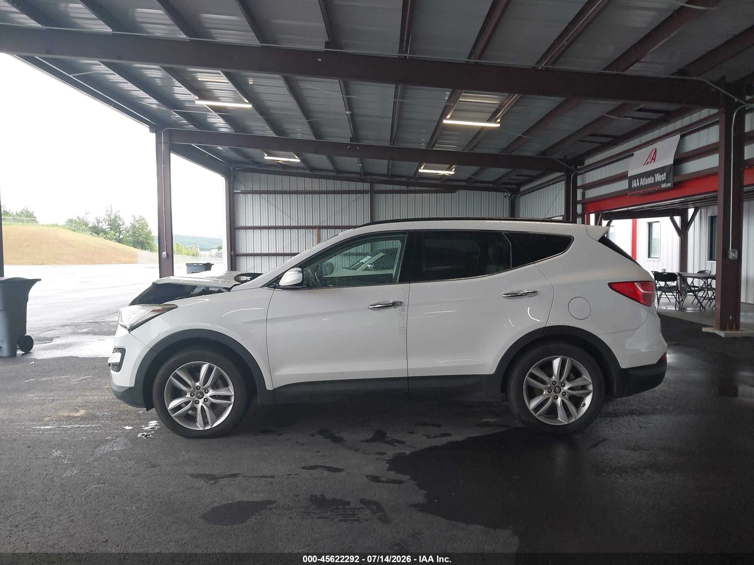2014 Hyundai Santa Fe Sport 2.0l Turbo White vin: 5XYZU3LA0EG189963