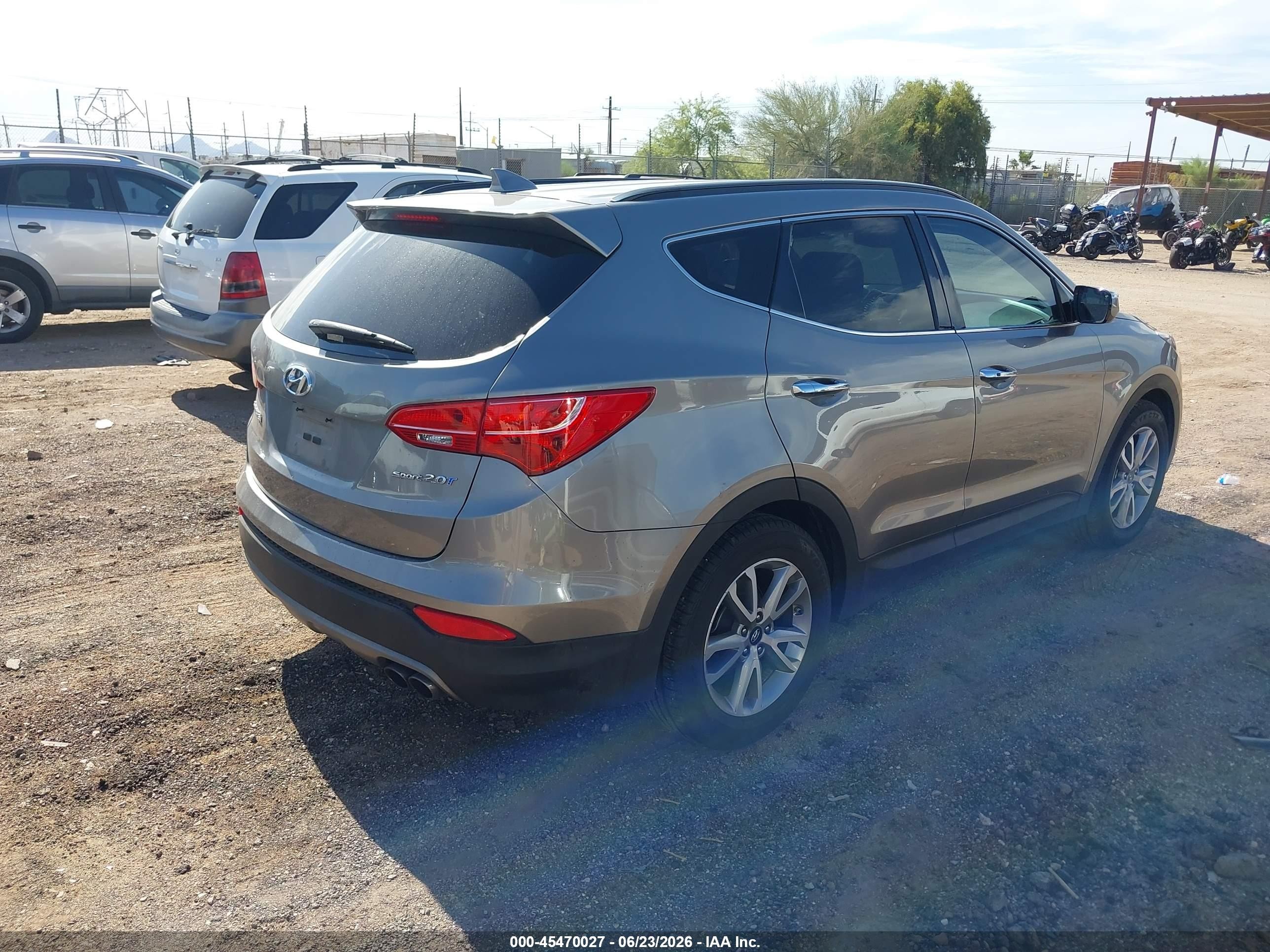 2015 Hyundai Santa Fe Sport 2.0l Turbo Teal vin: 5XYZU3LA0FG241626