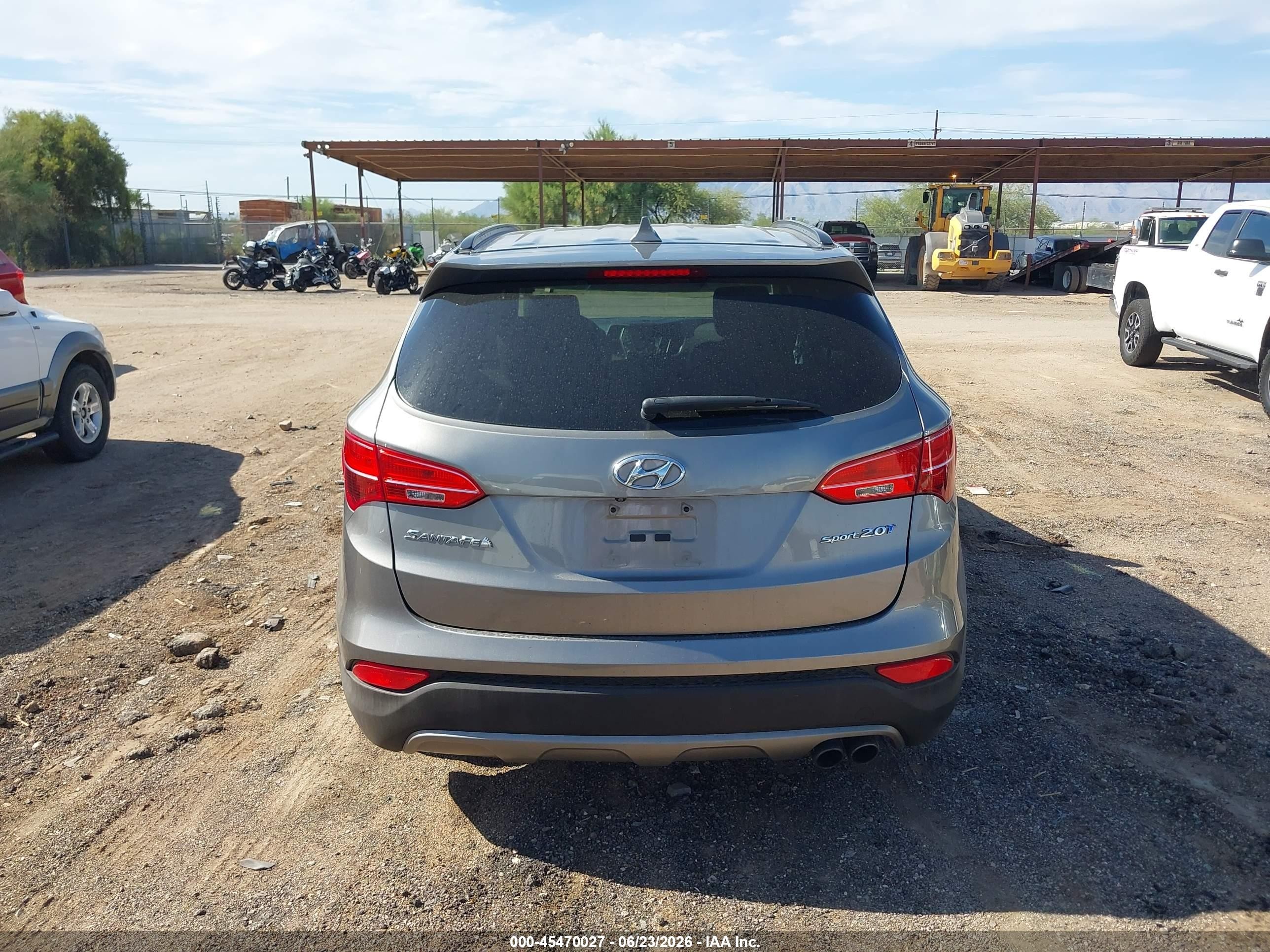 2015 Hyundai Santa Fe Sport 2.0l Turbo Teal vin: 5XYZU3LA0FG241626