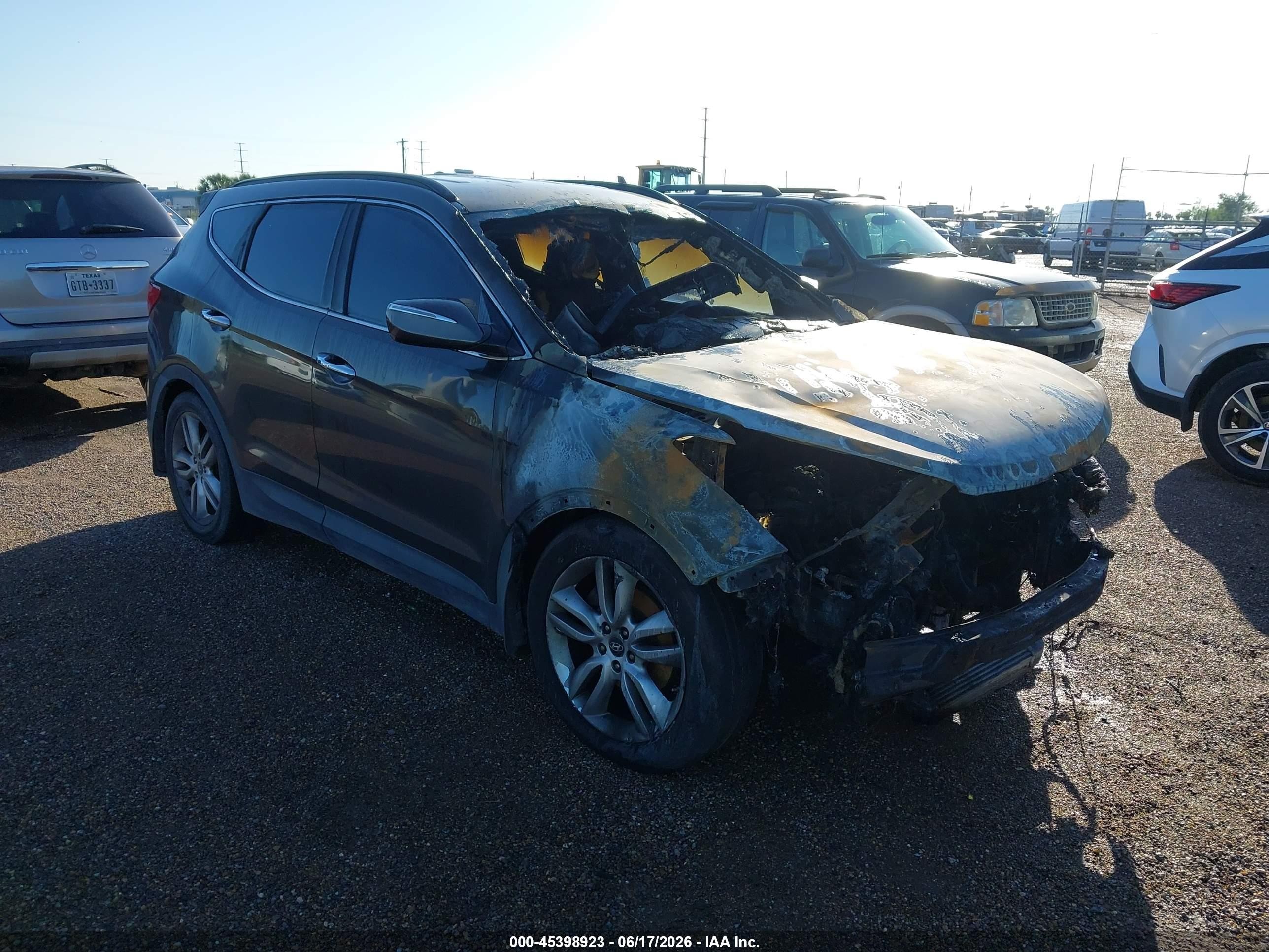 2013 Hyundai Santa Fe Sport 2.0t Brown vin: 5XYZU3LA1DG041075