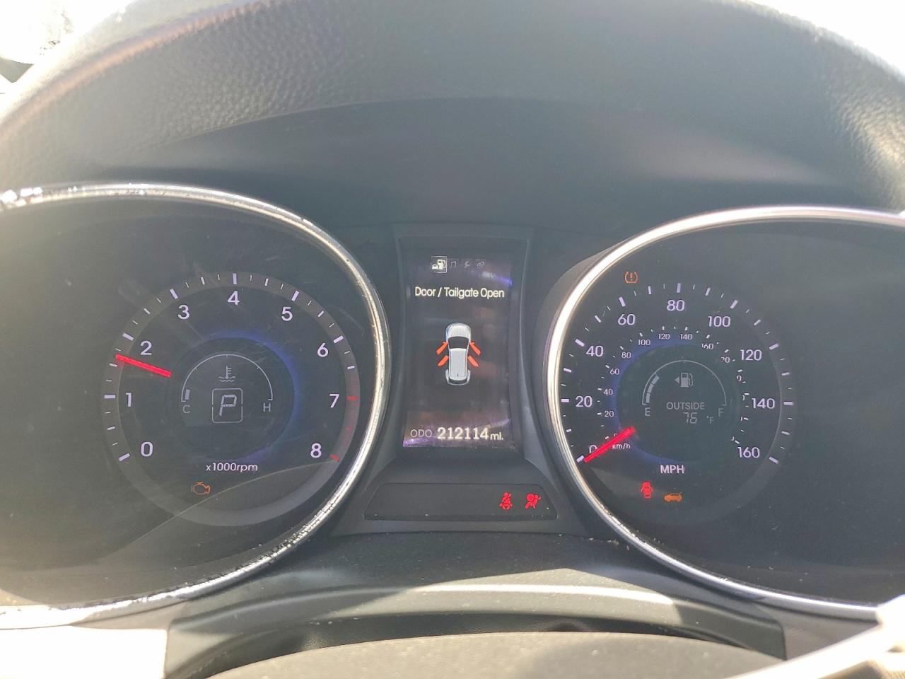 2013 Hyundai Santa Fe Sport 2.0t Gray vin: 5XYZU3LA1DG072763
