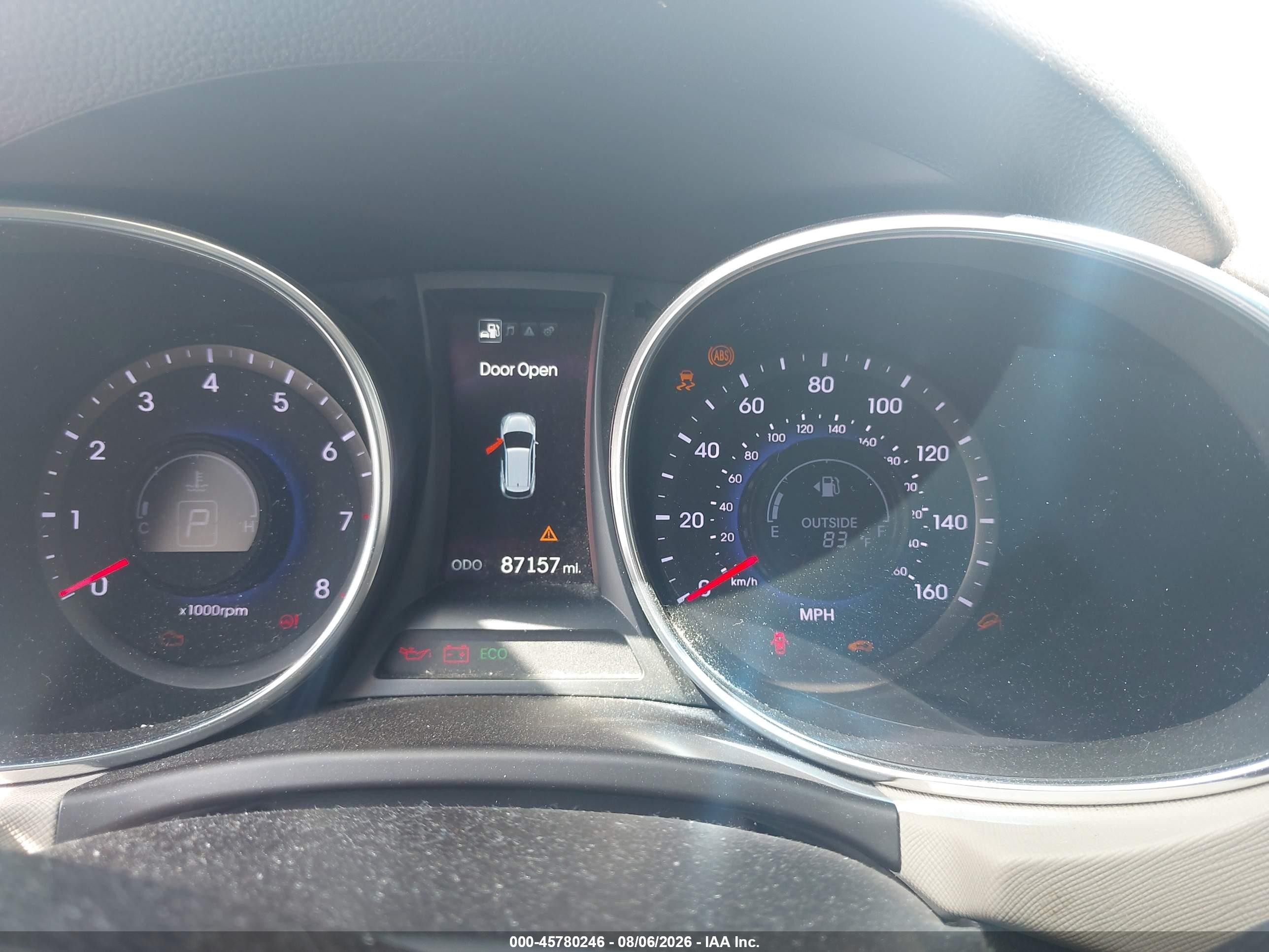 2013 Hyundai Santa Fe Sport 2.0t Red vin: 5XYZU3LA1DG072889
