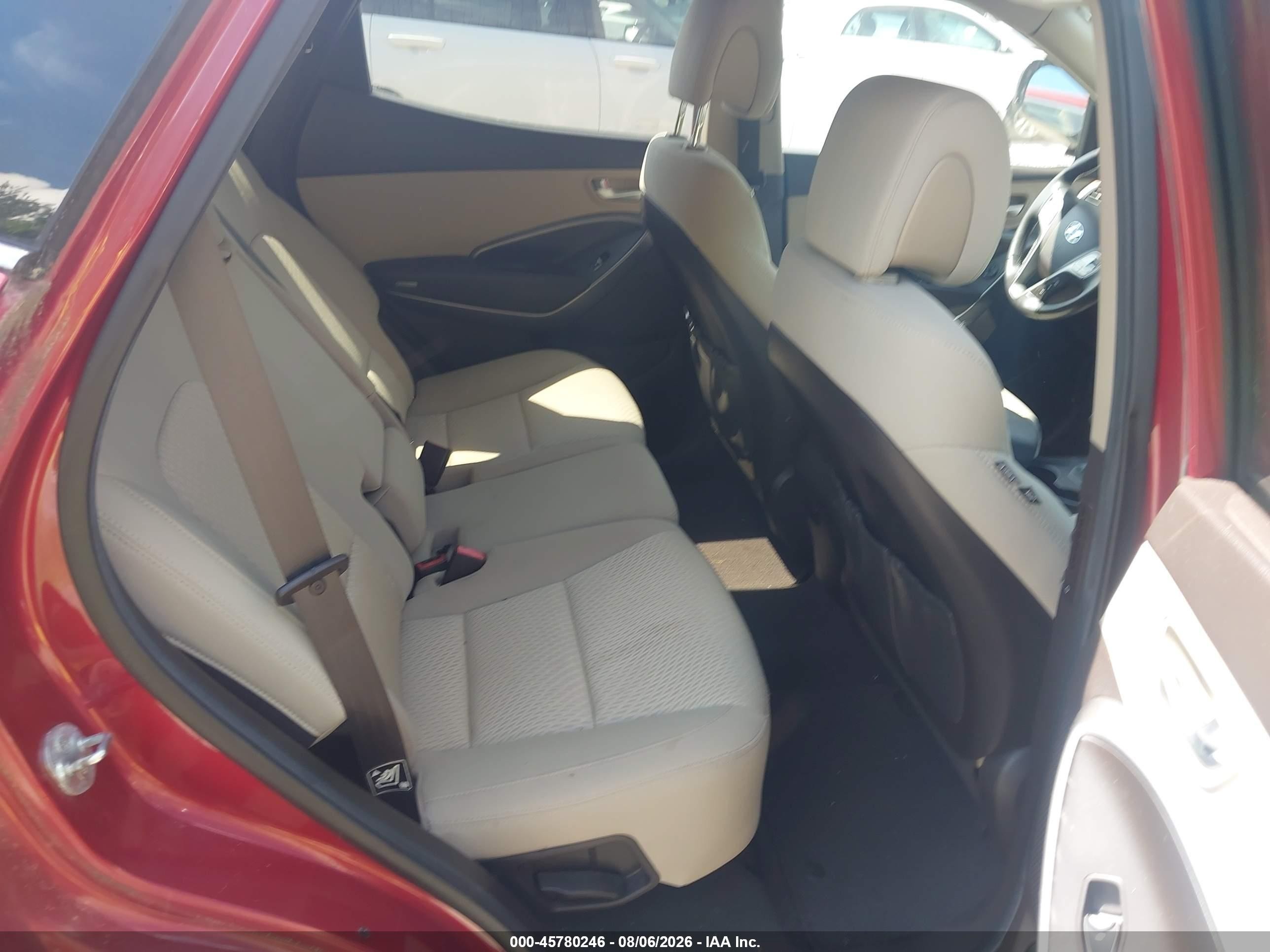 2013 Hyundai Santa Fe Sport 2.0t Red vin: 5XYZU3LA1DG072889