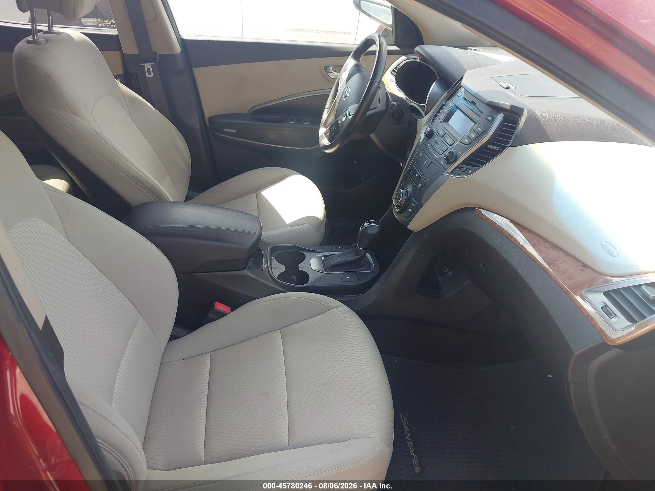 2013 Hyundai Santa Fe Sport 2.0t Red vin: 5XYZU3LA1DG072889
