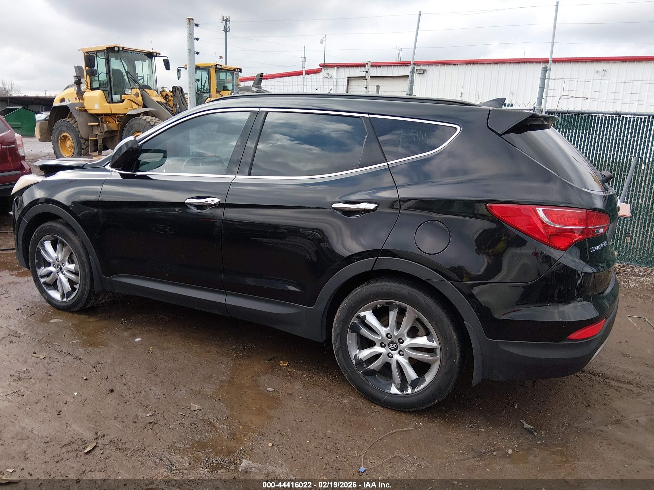 2013 Hyundai Santa Fe Sport 2.0t Black vin: 5XYZU3LA1DG079194