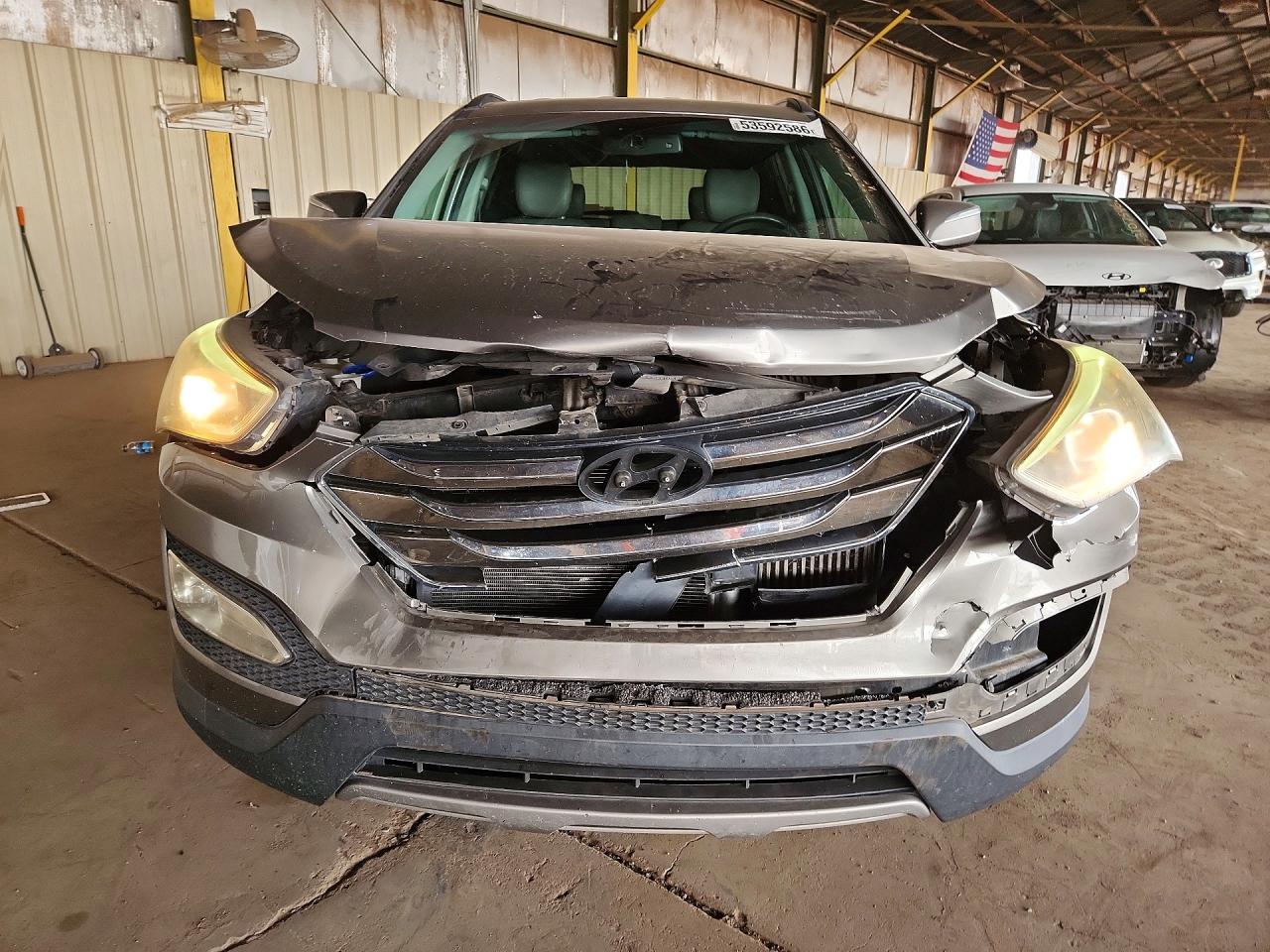 2013 Hyundai Santa Fe Sport 2.0t Gray vin: 5XYZU3LA1DG084184