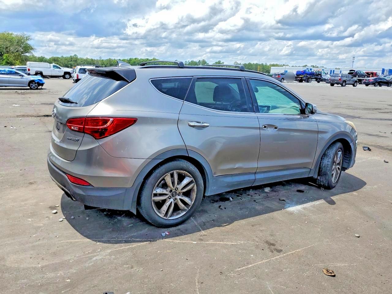 2013 Hyundai Santa Fe Sport 2.0t Gray vin: 5XYZU3LA1DG110136