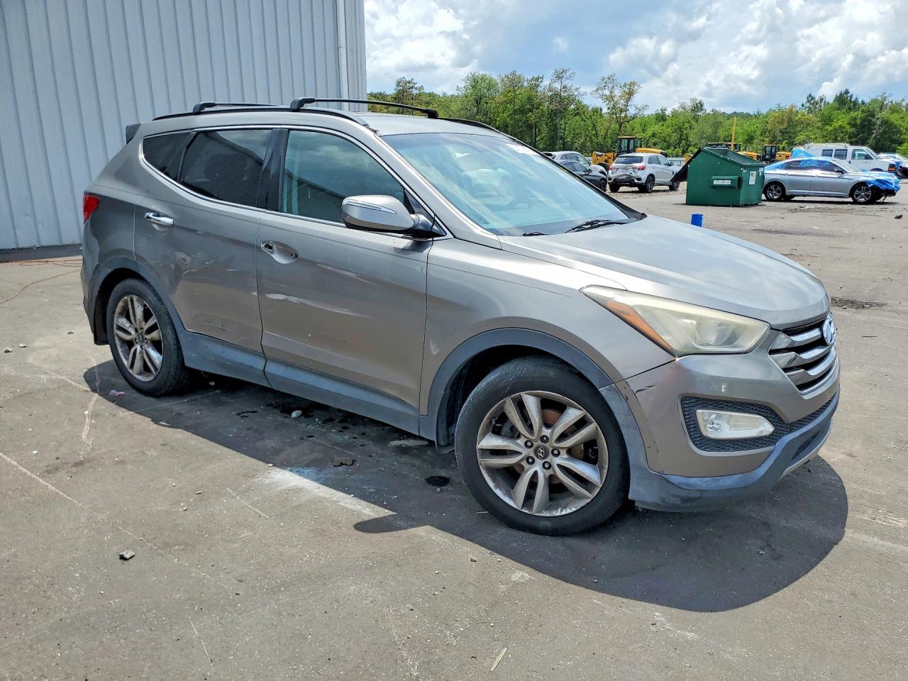 2013 Hyundai Santa Fe Sport 2.0t Gray vin: 5XYZU3LA1DG110136