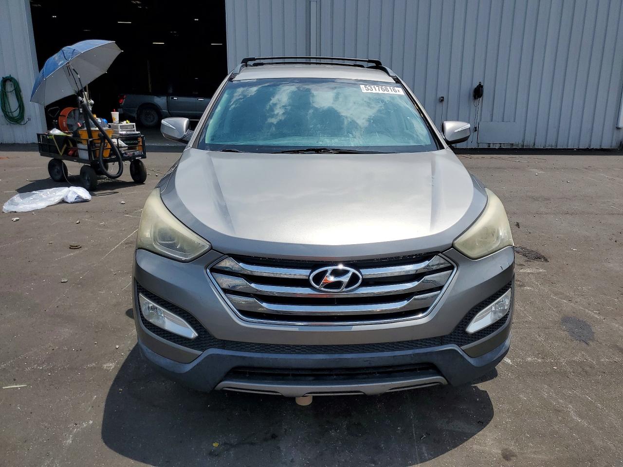 2013 Hyundai Santa Fe Sport 2.0t Gray vin: 5XYZU3LA1DG110136