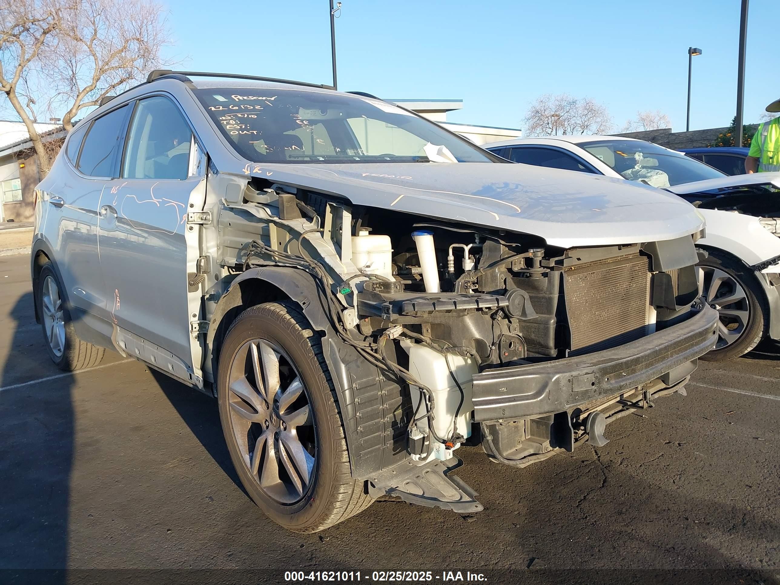 2014 Hyundai Santa Fe Sport 2.0l Turbo Silver vin: 5XYZU3LA1EG157068