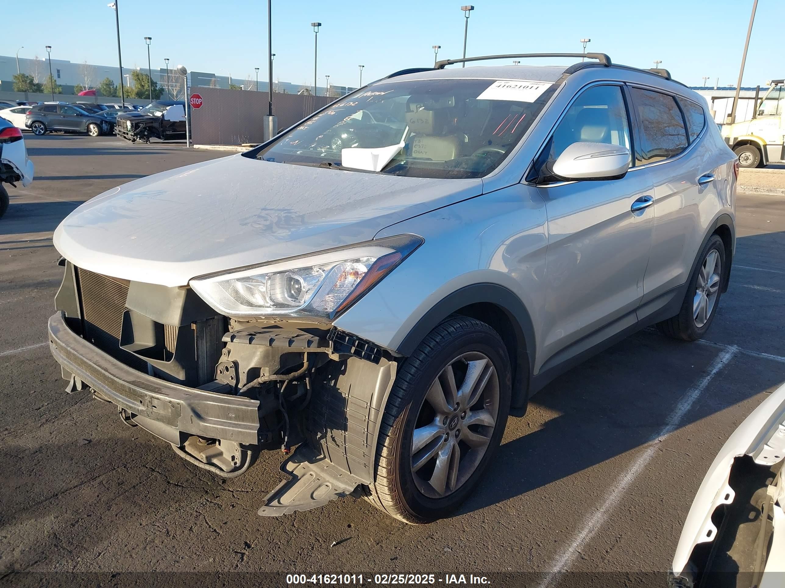 2014 Hyundai Santa Fe Sport 2.0l Turbo Silver vin: 5XYZU3LA1EG157068