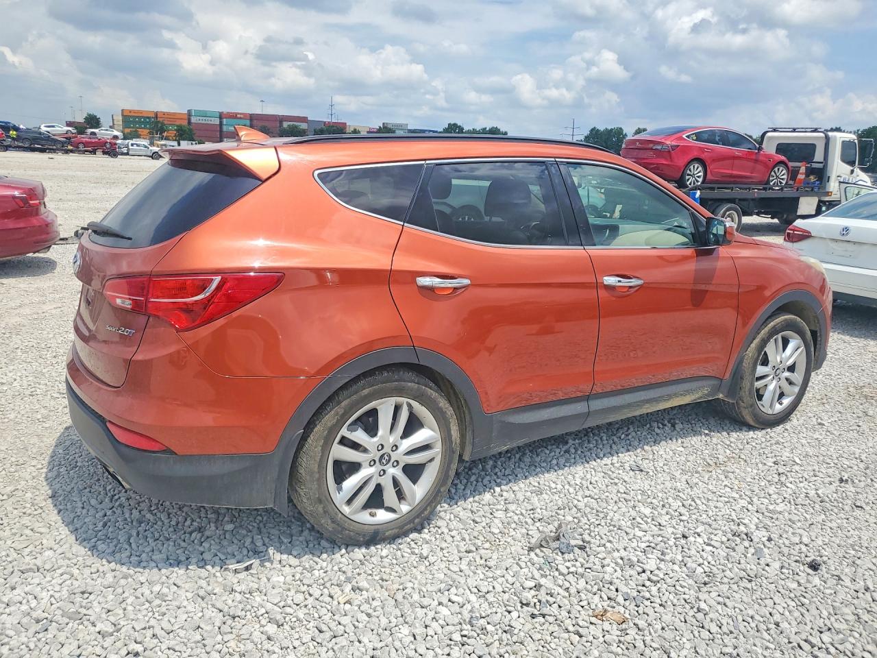 2014 Hyundai Santa Fe Sport 2.0t Orange vin: 5XYZU3LA1EG170239