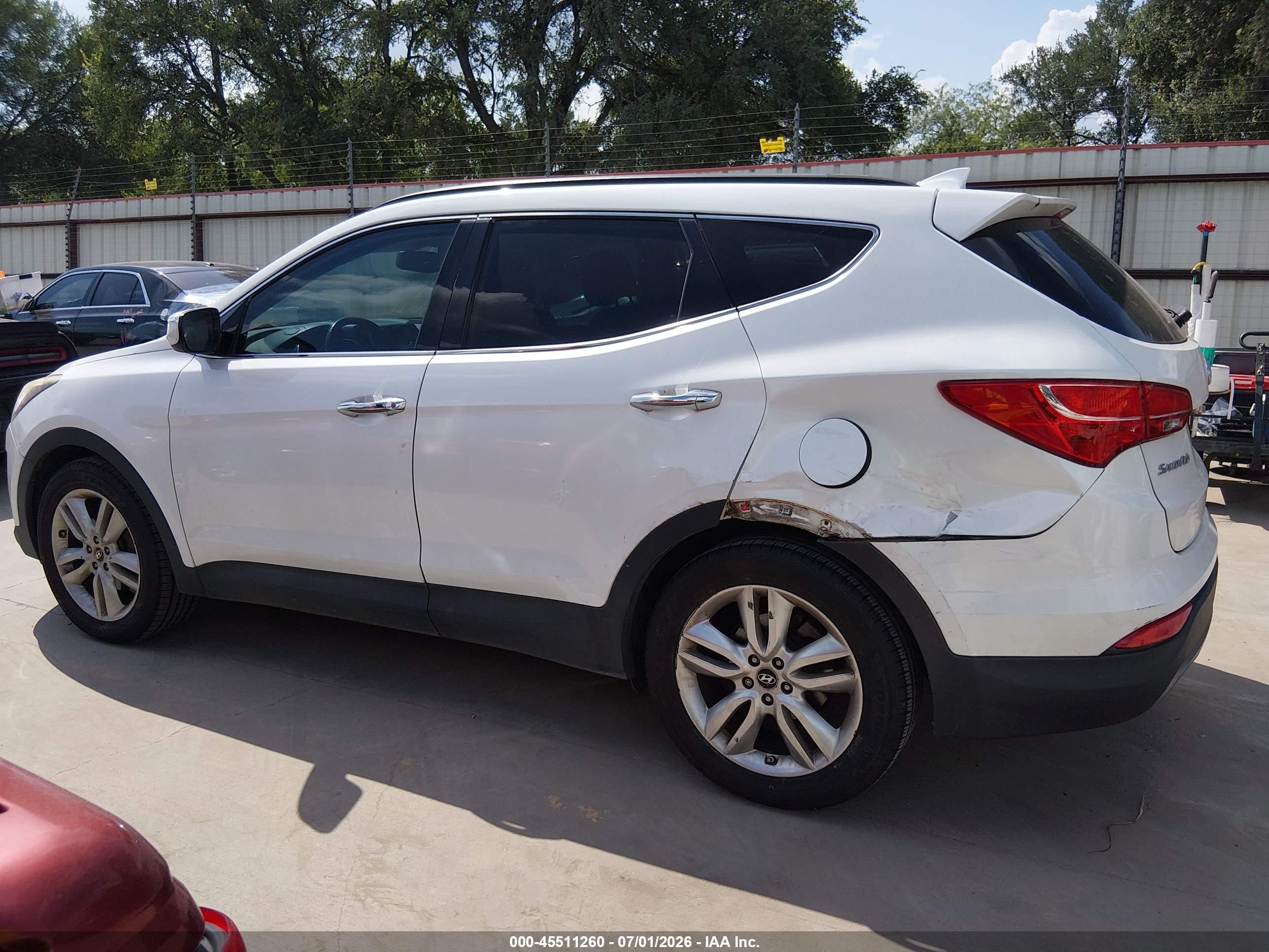 2014 Hyundai Santa Fe Sport 2.0l Turbo White vin: 5XYZU3LA1EG171763