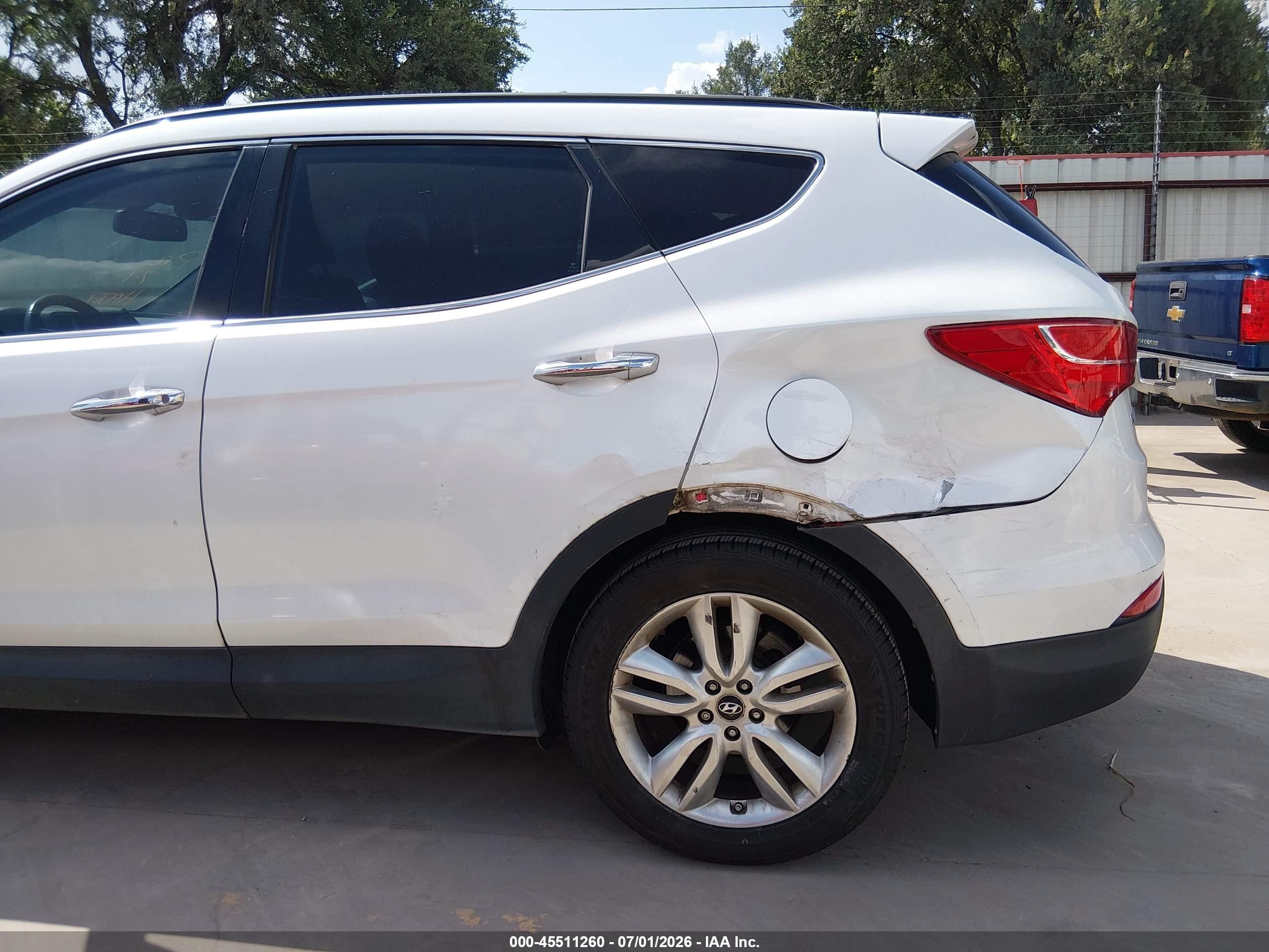 2014 Hyundai Santa Fe Sport 2.0l Turbo White vin: 5XYZU3LA1EG171763