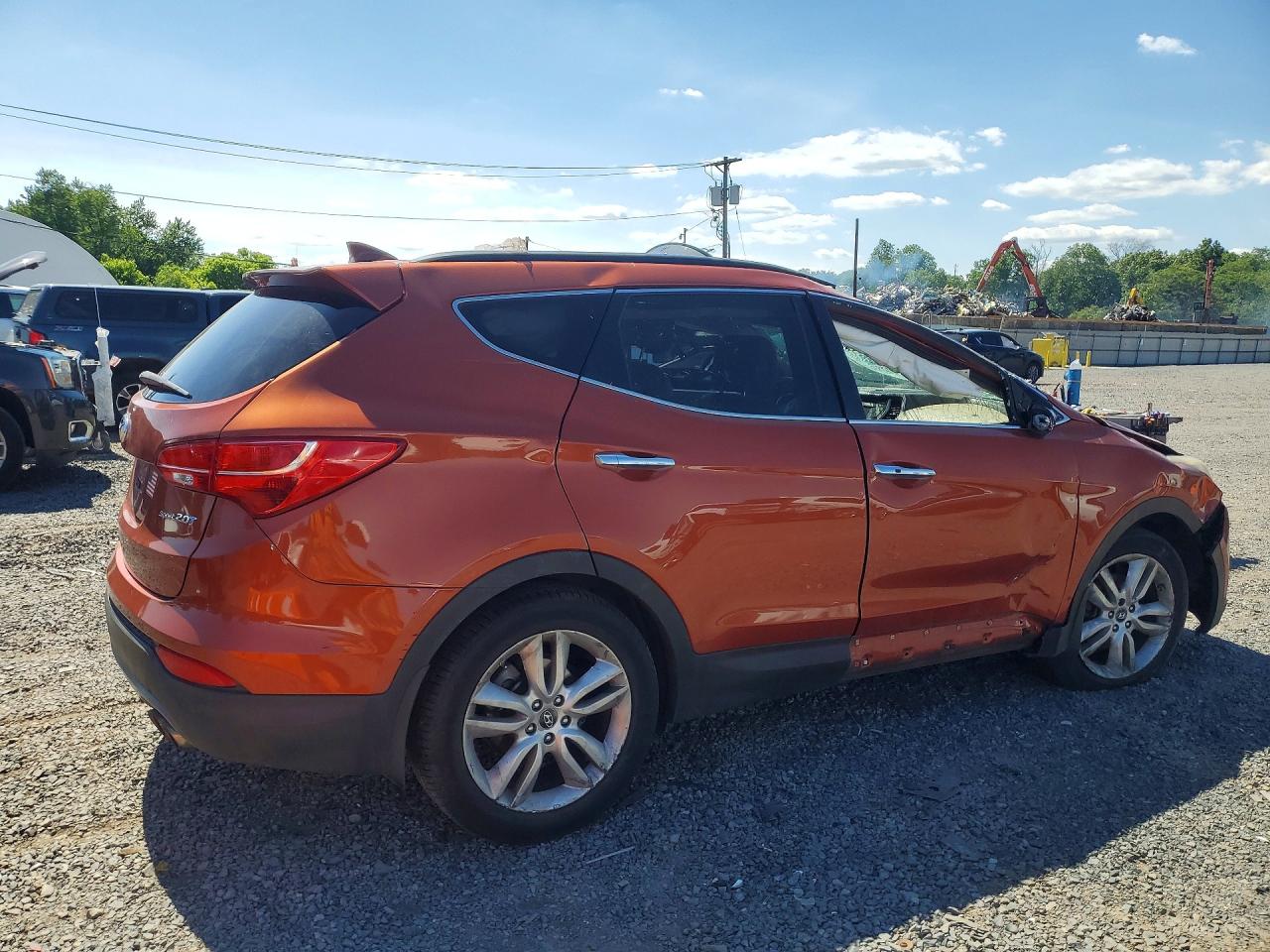 2013 Hyundai Santa Fe Sport 2.0t Orange vin: 5XYZU3LA2DG047239