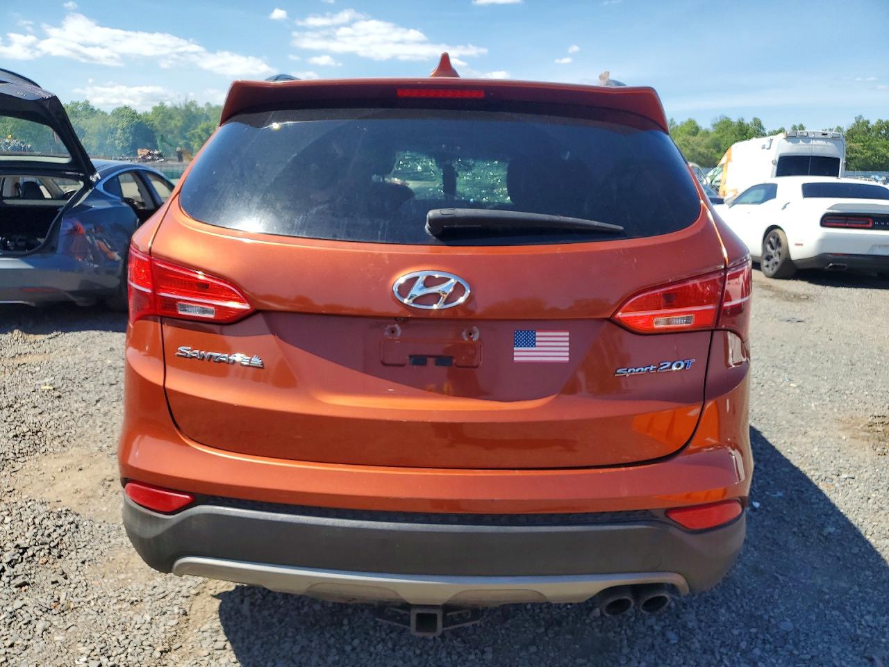 2013 Hyundai Santa Fe Sport 2.0t Orange vin: 5XYZU3LA2DG047239