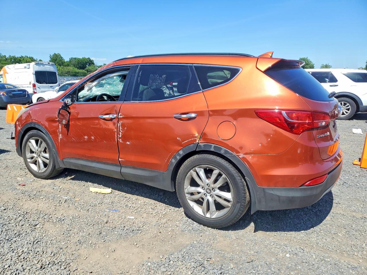 2013 Hyundai Santa Fe Sport 2.0t Orange vin: 5XYZU3LA2DG047239