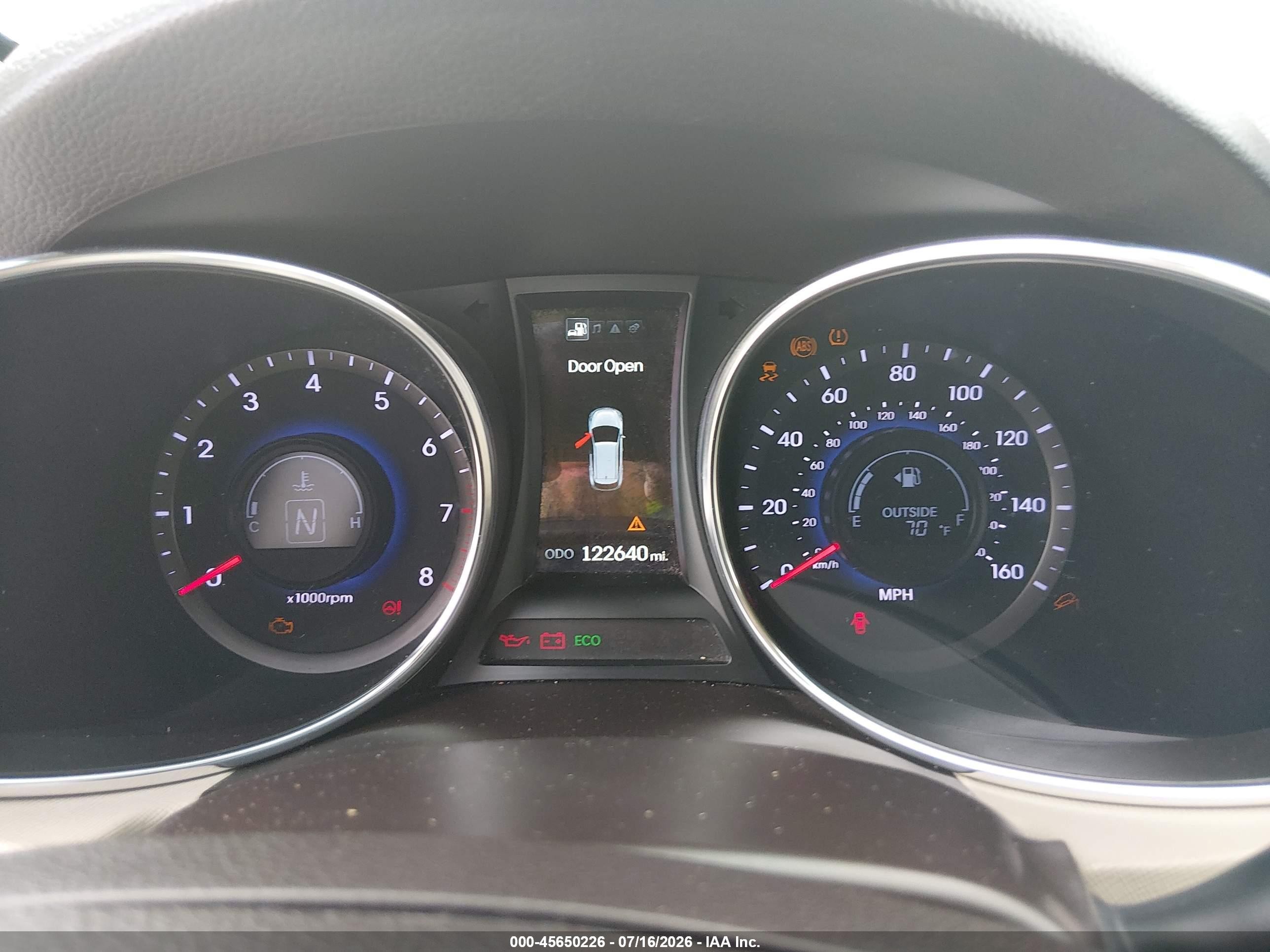 2013 Hyundai Santa Fe Sport 2.0t White vin: 5XYZU3LA2DG093024