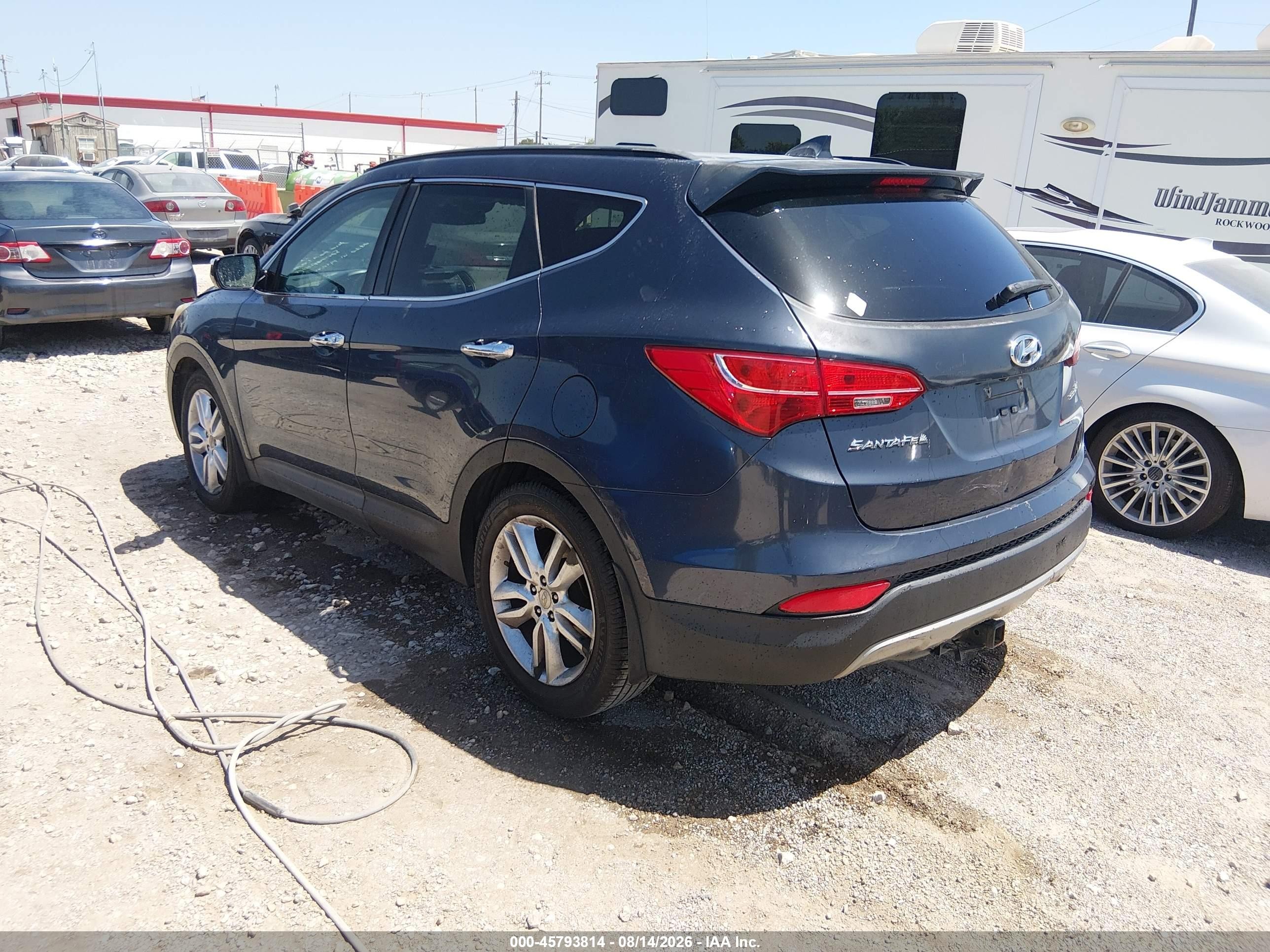 2013 Hyundai Santa Fe Sport 2.0t Blue vin: 5XYZU3LA2DG115927