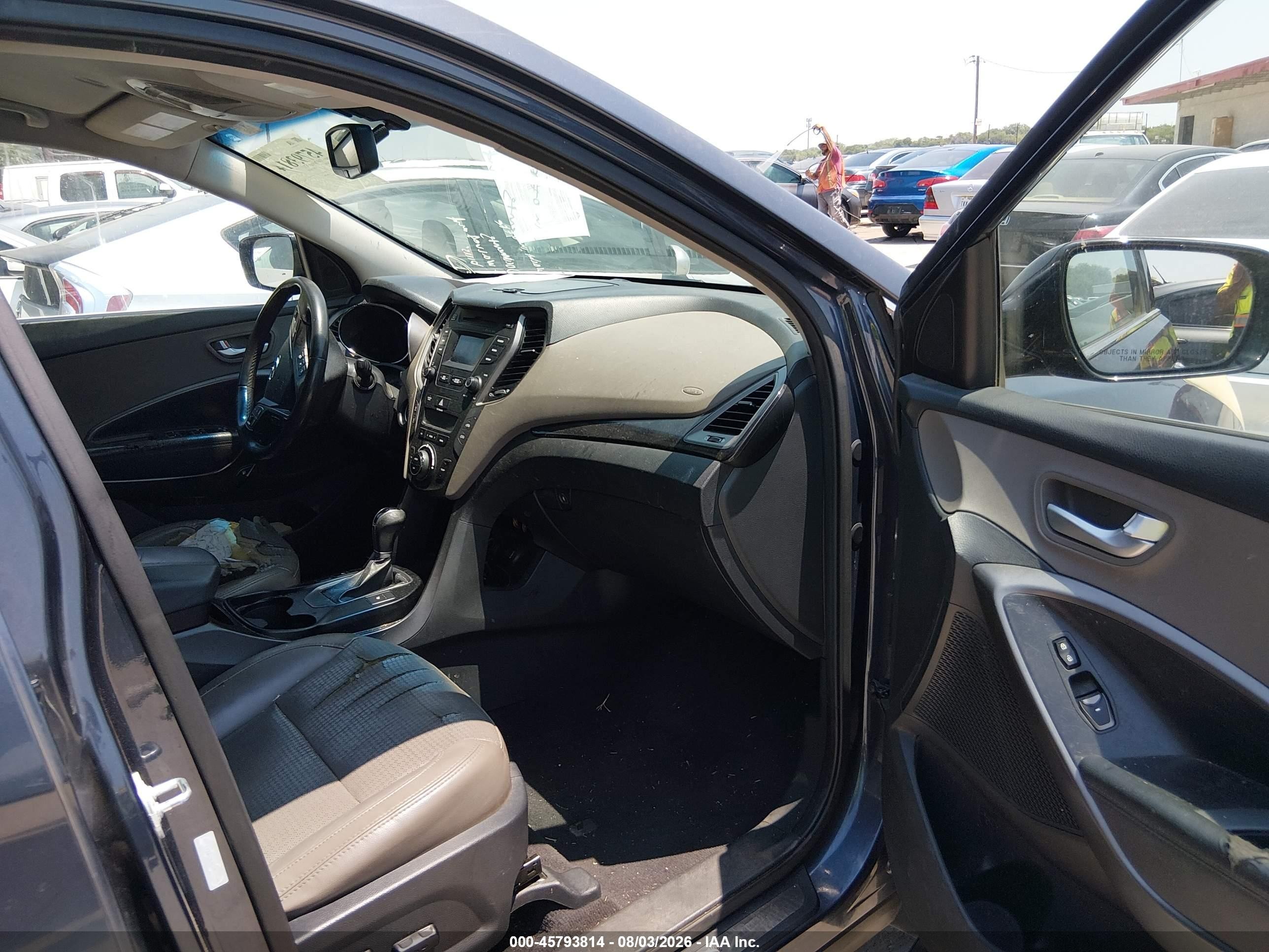 2013 Hyundai Santa Fe Sport 2.0t Blue vin: 5XYZU3LA2DG115927