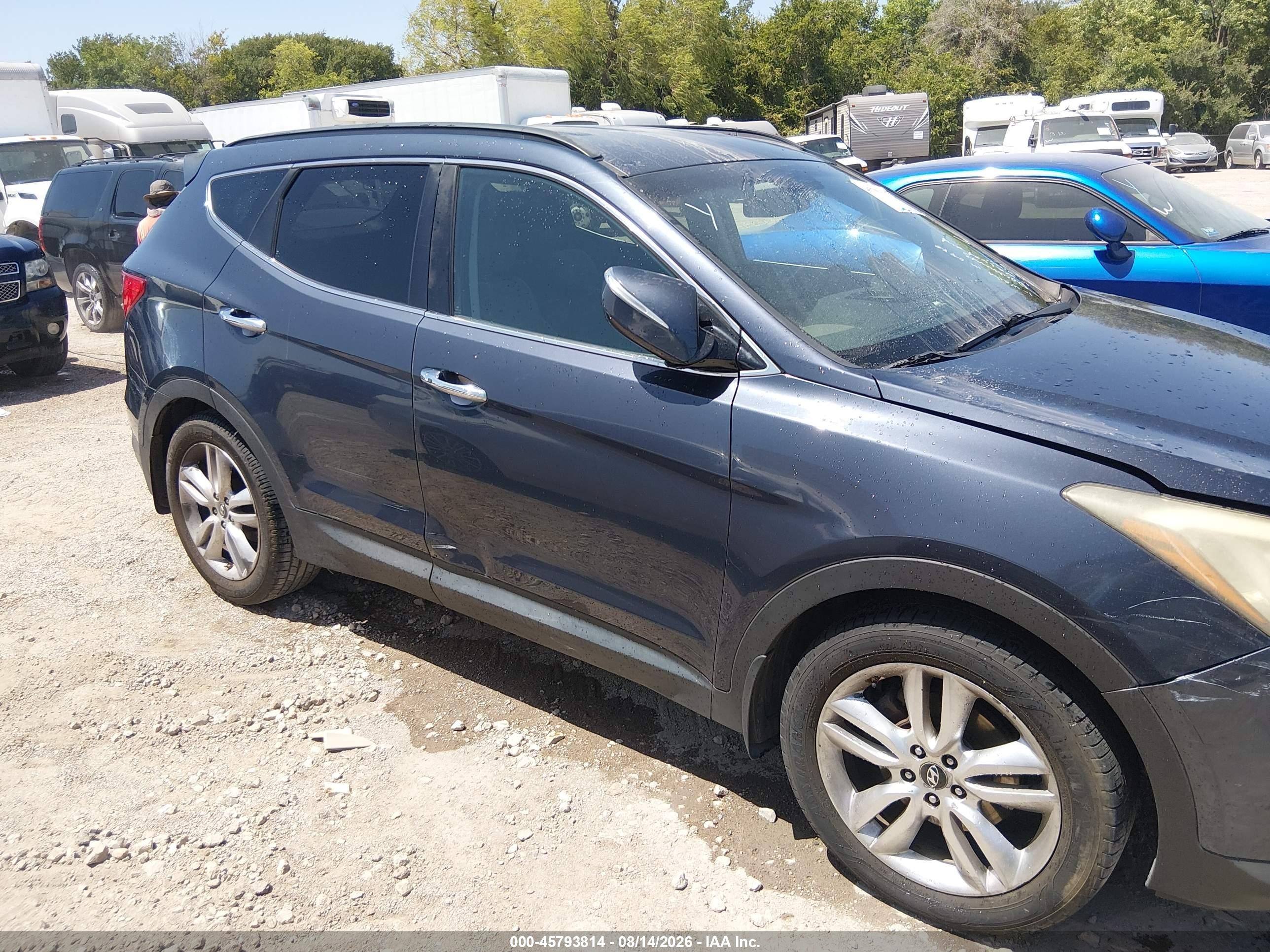 2013 Hyundai Santa Fe Sport 2.0t Blue vin: 5XYZU3LA2DG115927