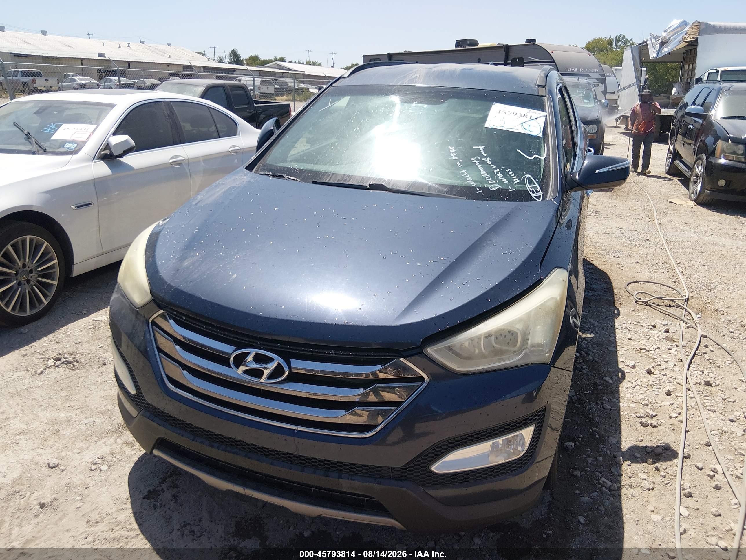 2013 Hyundai Santa Fe Sport 2.0t Blue vin: 5XYZU3LA2DG115927