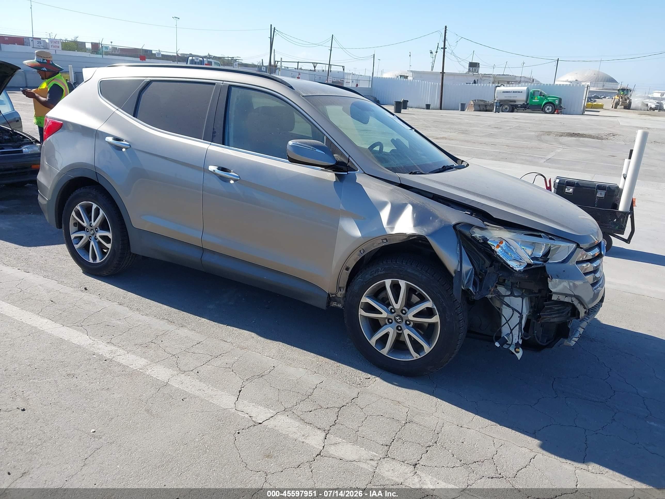 2014 Hyundai Santa Fe Sport 2.0l Turbo Tan vin: 5XYZU3LA2EG127223
