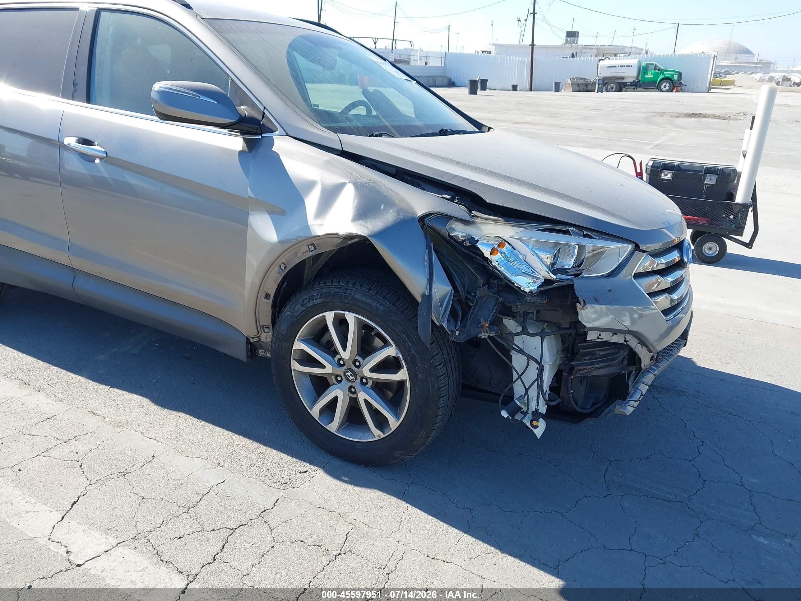 2014 Hyundai Santa Fe Sport 2.0l Turbo Tan vin: 5XYZU3LA2EG127223