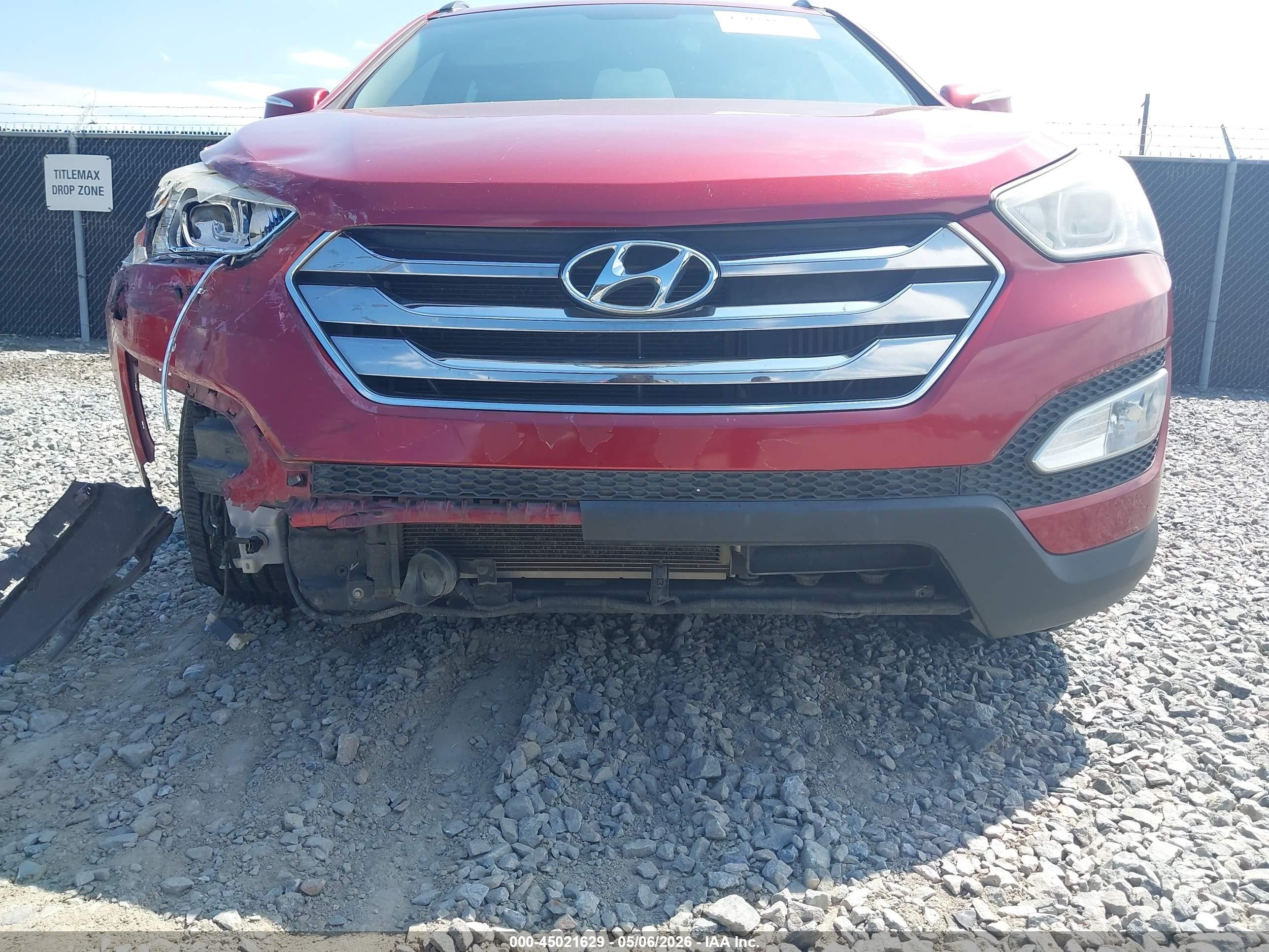 2014 Hyundai Santa Fe Sport 2.0l Turbo Red vin: 5XYZU3LA2EG127433