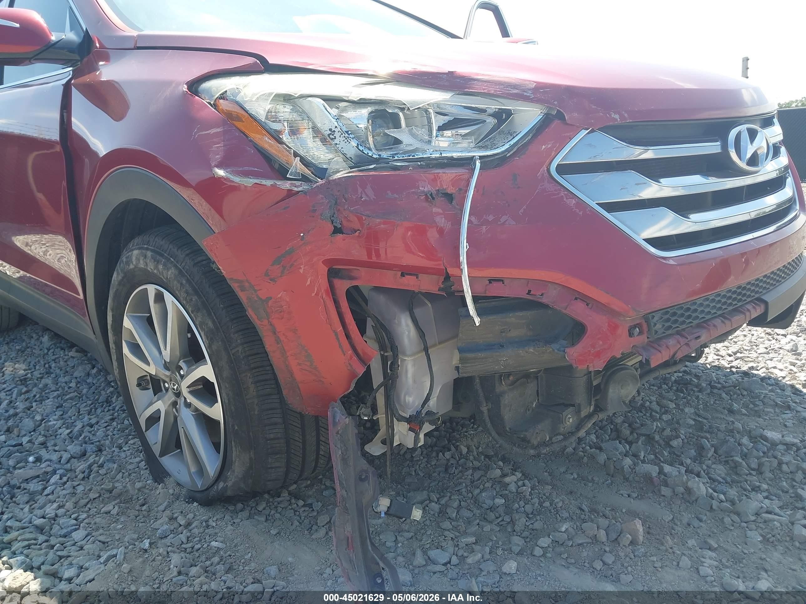 2014 Hyundai Santa Fe Sport 2.0l Turbo Red vin: 5XYZU3LA2EG127433