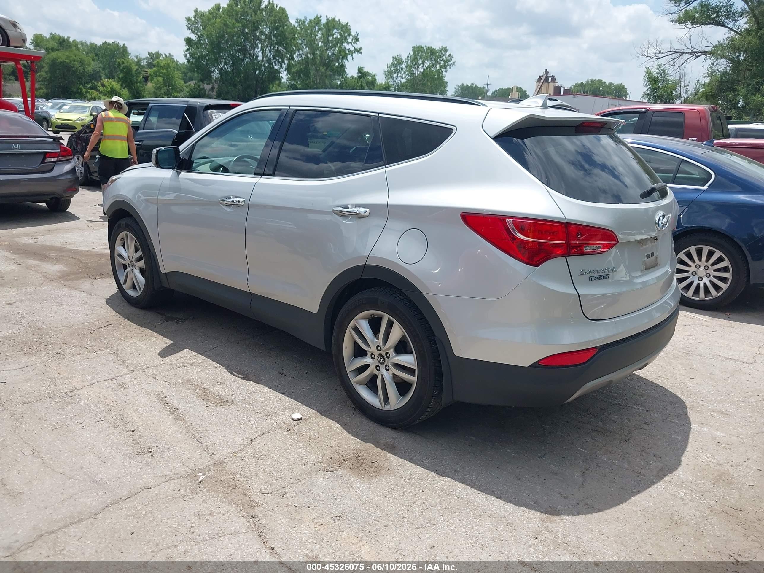 2014 Hyundai Santa Fe Sport 2.0l Turbo Gray vin: 5XYZU3LA2EG185123